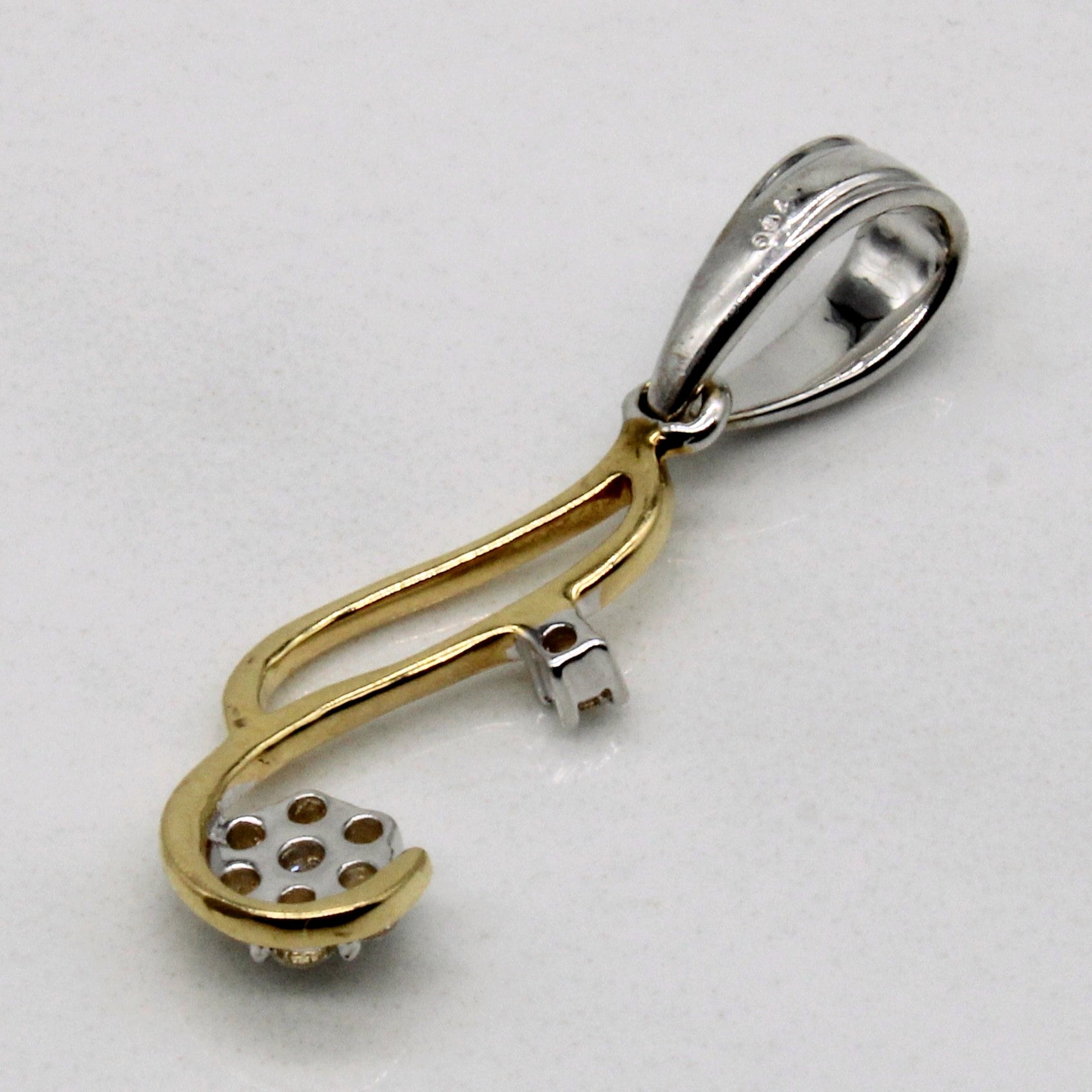 Cluster Set Diamond Pendant | 0.15ctw |