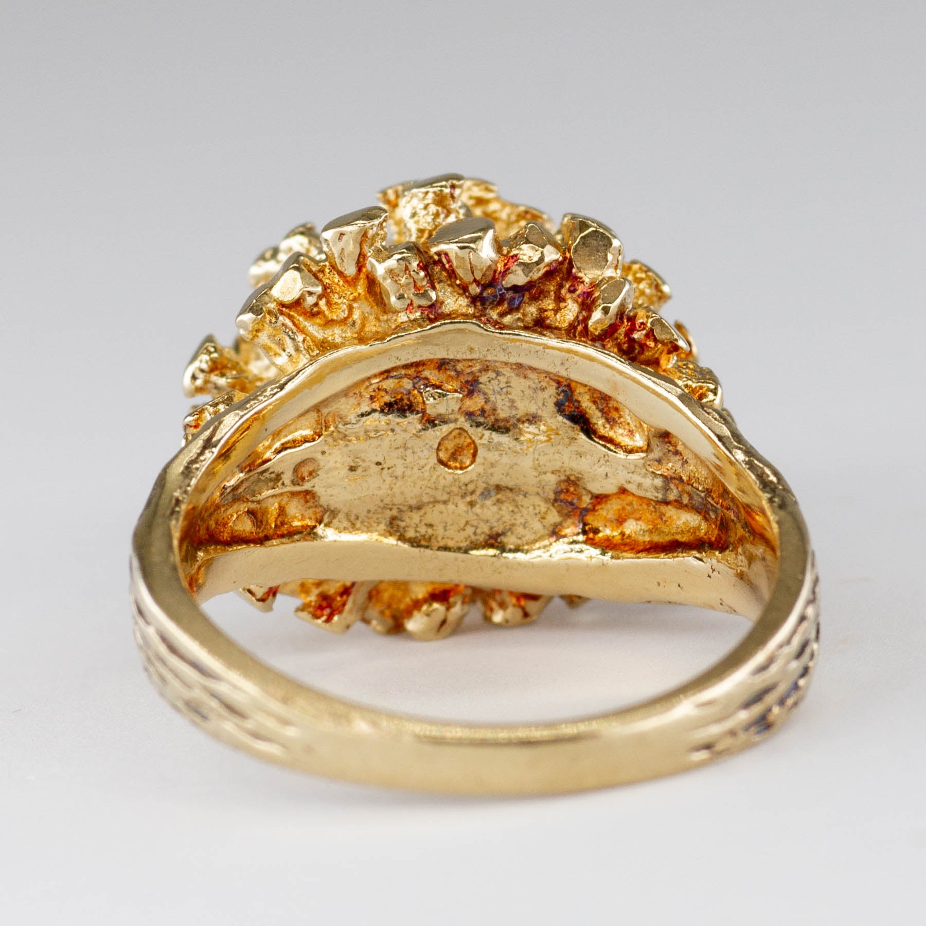 High Set Solitaire Diamond Textured Ring | 0.26ct | SZ 6 |