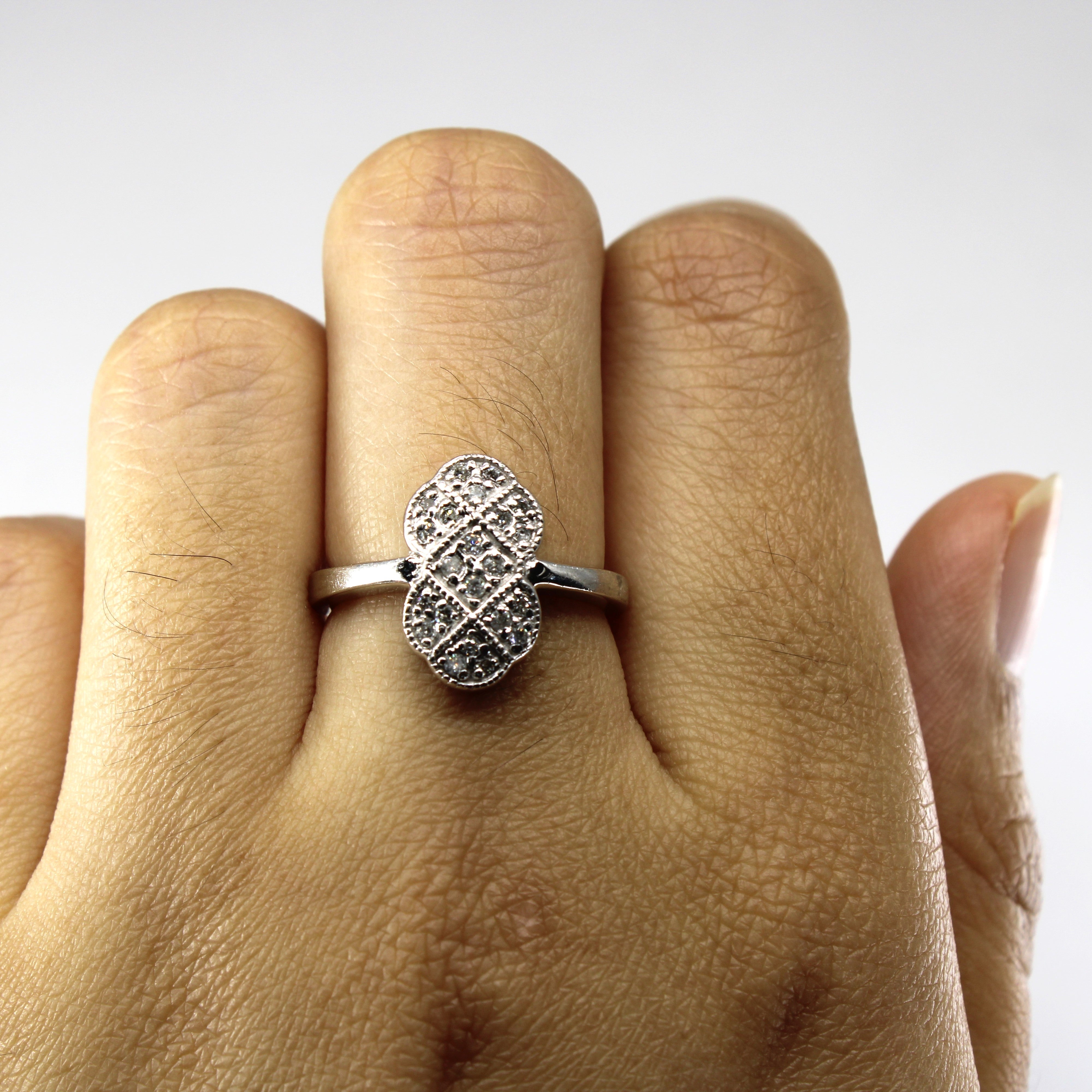 Cluster Set Diamond Ring | 0.22ctw | SZ 6.5 |