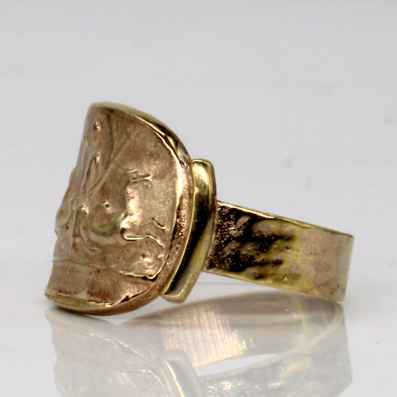 Italian 18k Yellow Gold Ring | SZ 6.5 |