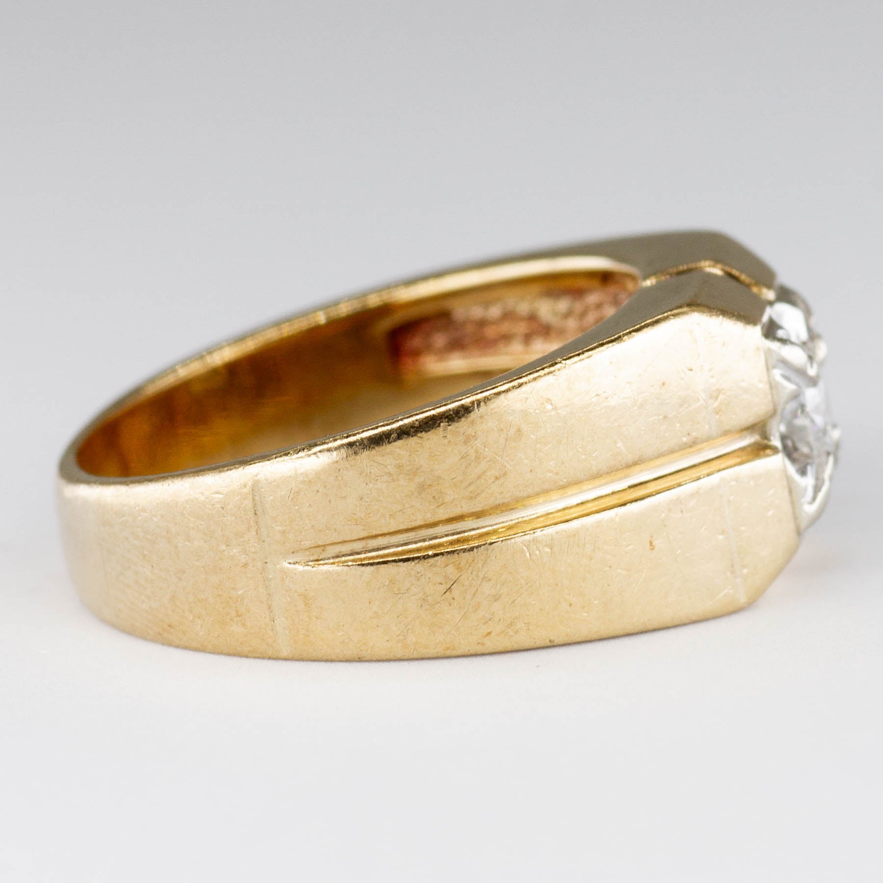 Solitaire Diamond Gold Ring | 0.18ct | SZ 6.75 |