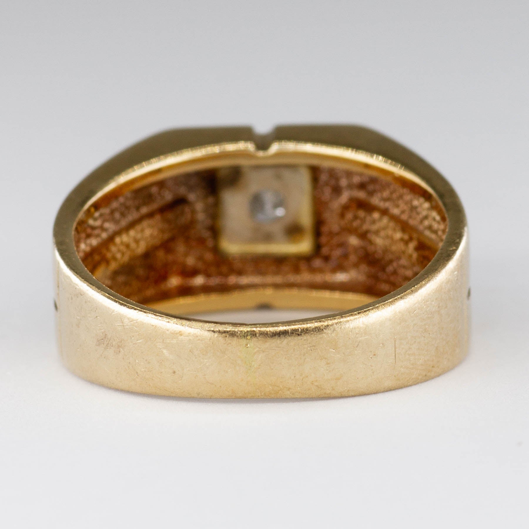 Solitaire Diamond Gold Ring | 0.18ct | SZ 6.75 |