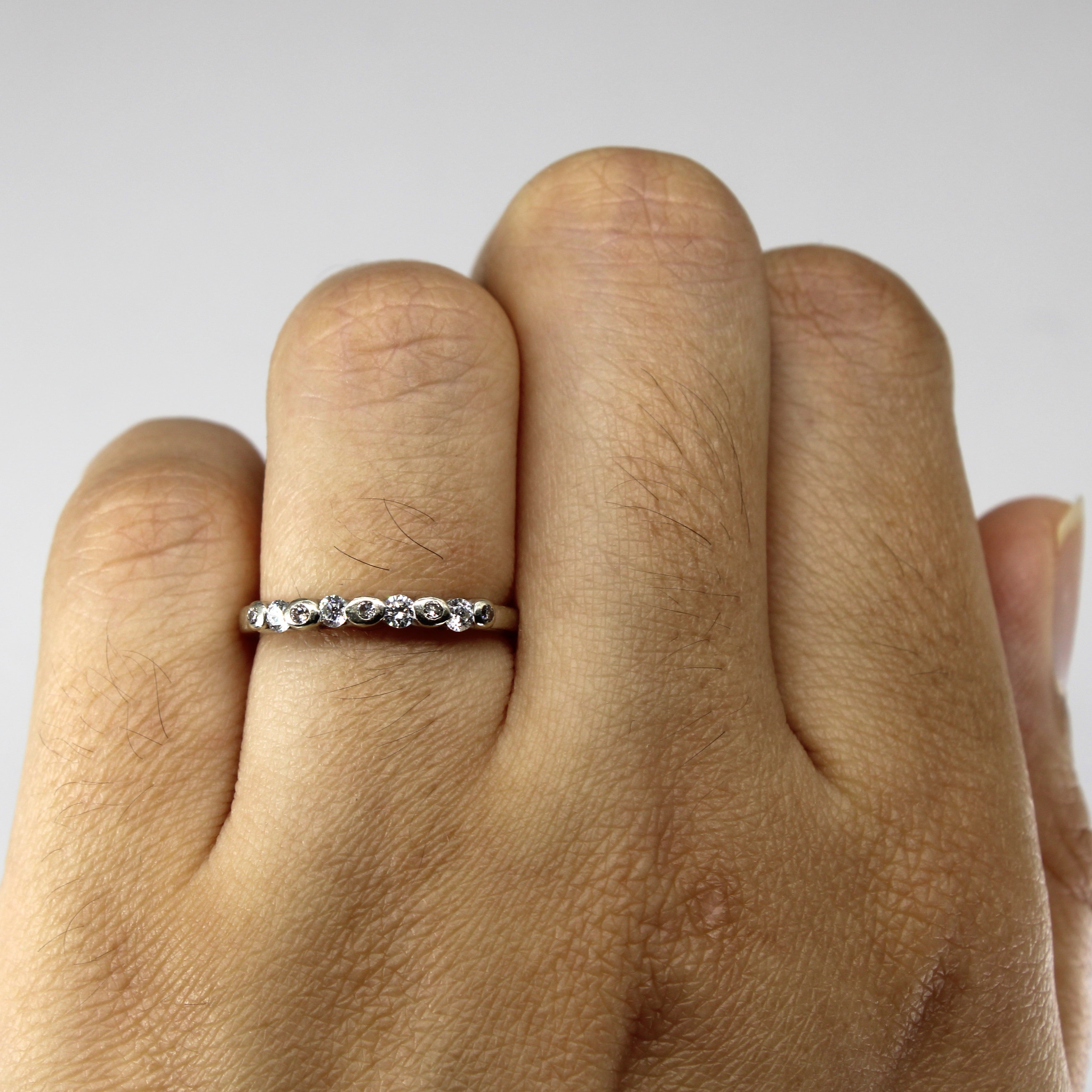 Tension Set Diamond Wedding Ring | 0.17ctw | SZ 5 |