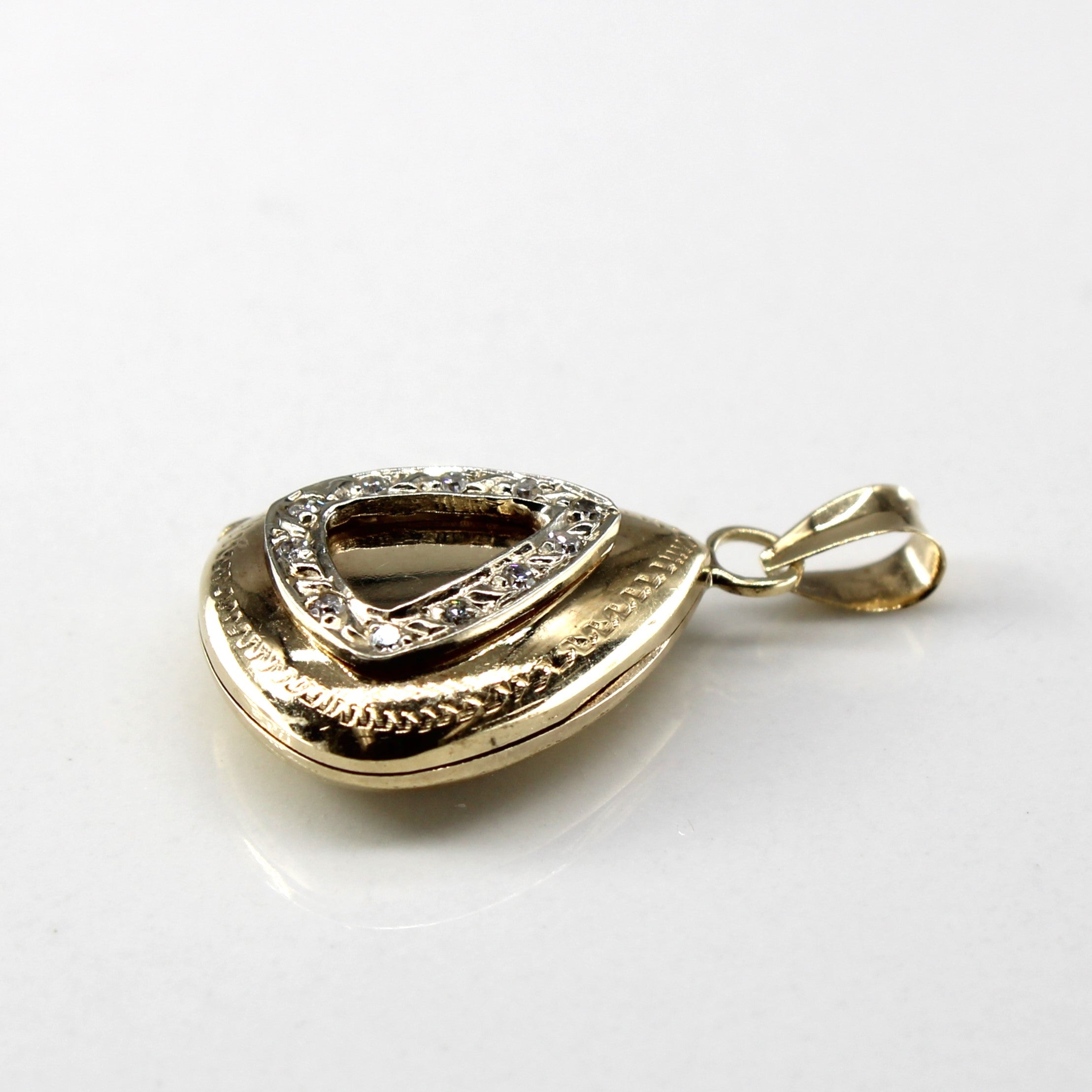 Diamond Drop Locket | 0.06ctw |