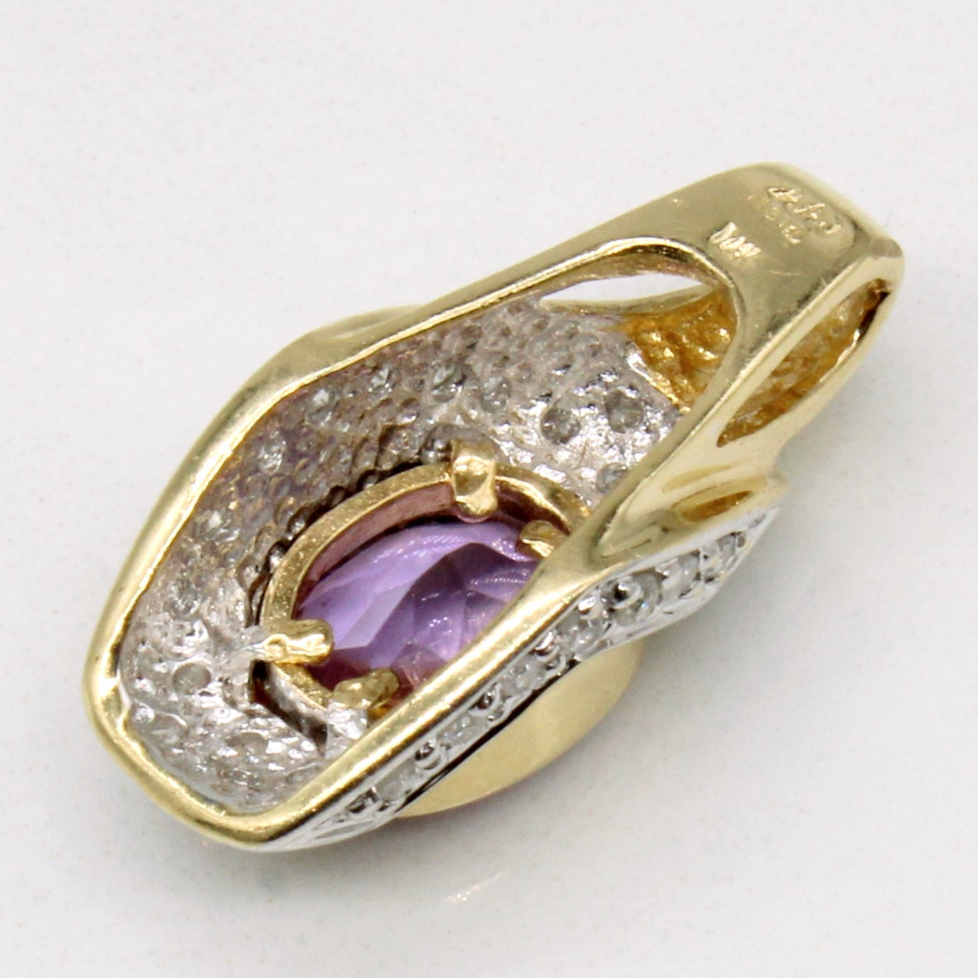 Amethyst & Diamond Pendant | 1.02ct, 0.10ctw |