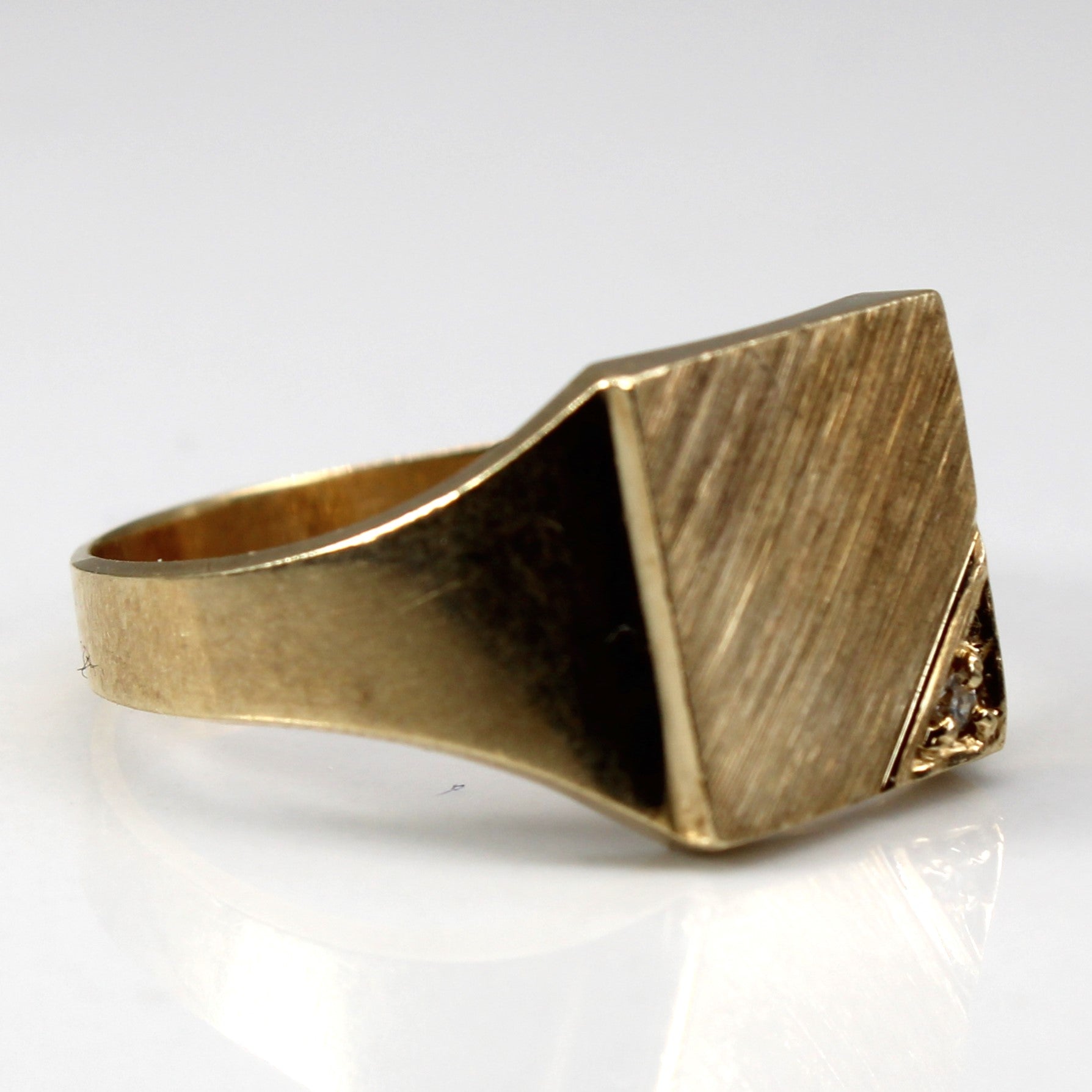 Diamond Signet Ring | 0.02ct | SZ 9 |