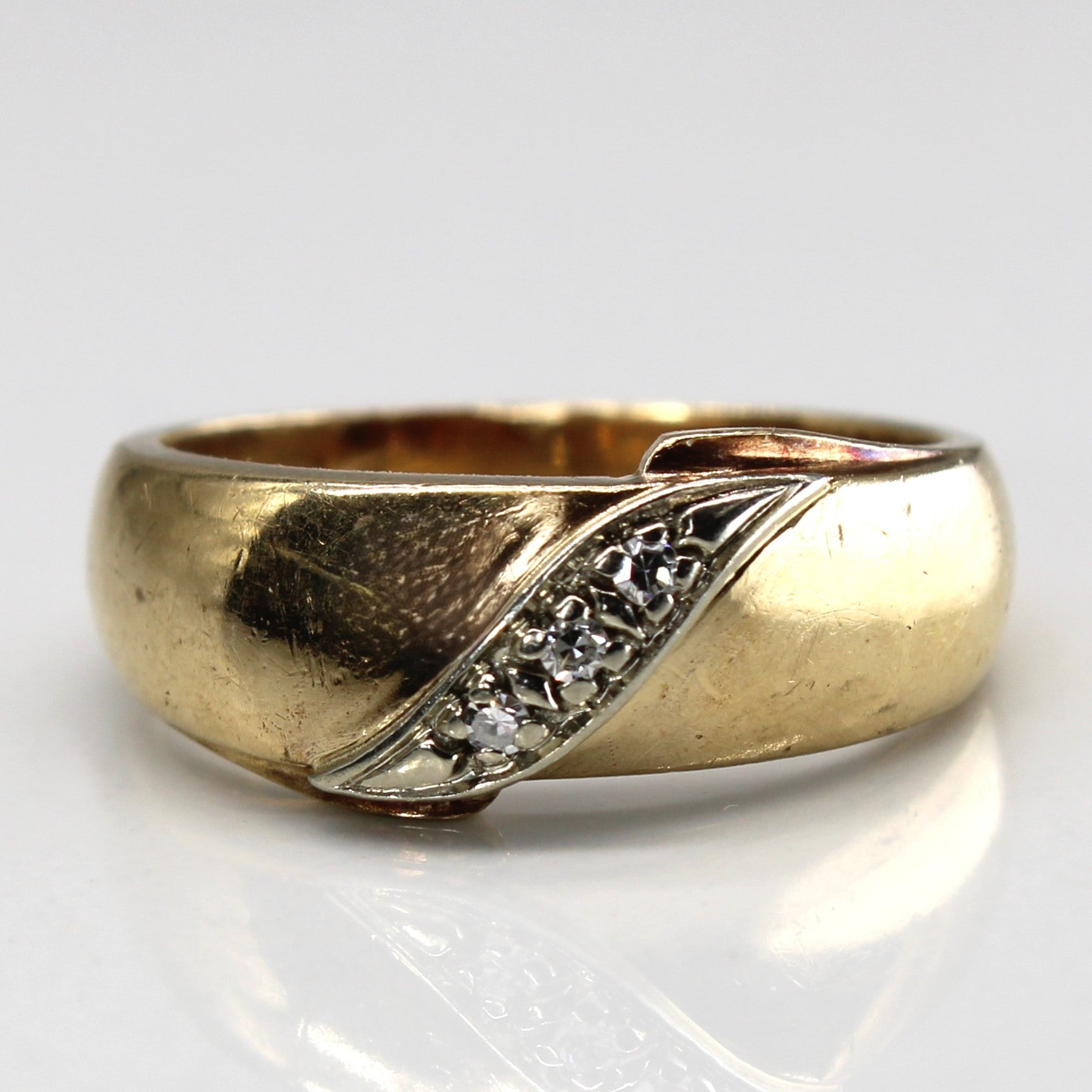 Diamond Gold Band | 0.06ctw | SZ 6.5 |