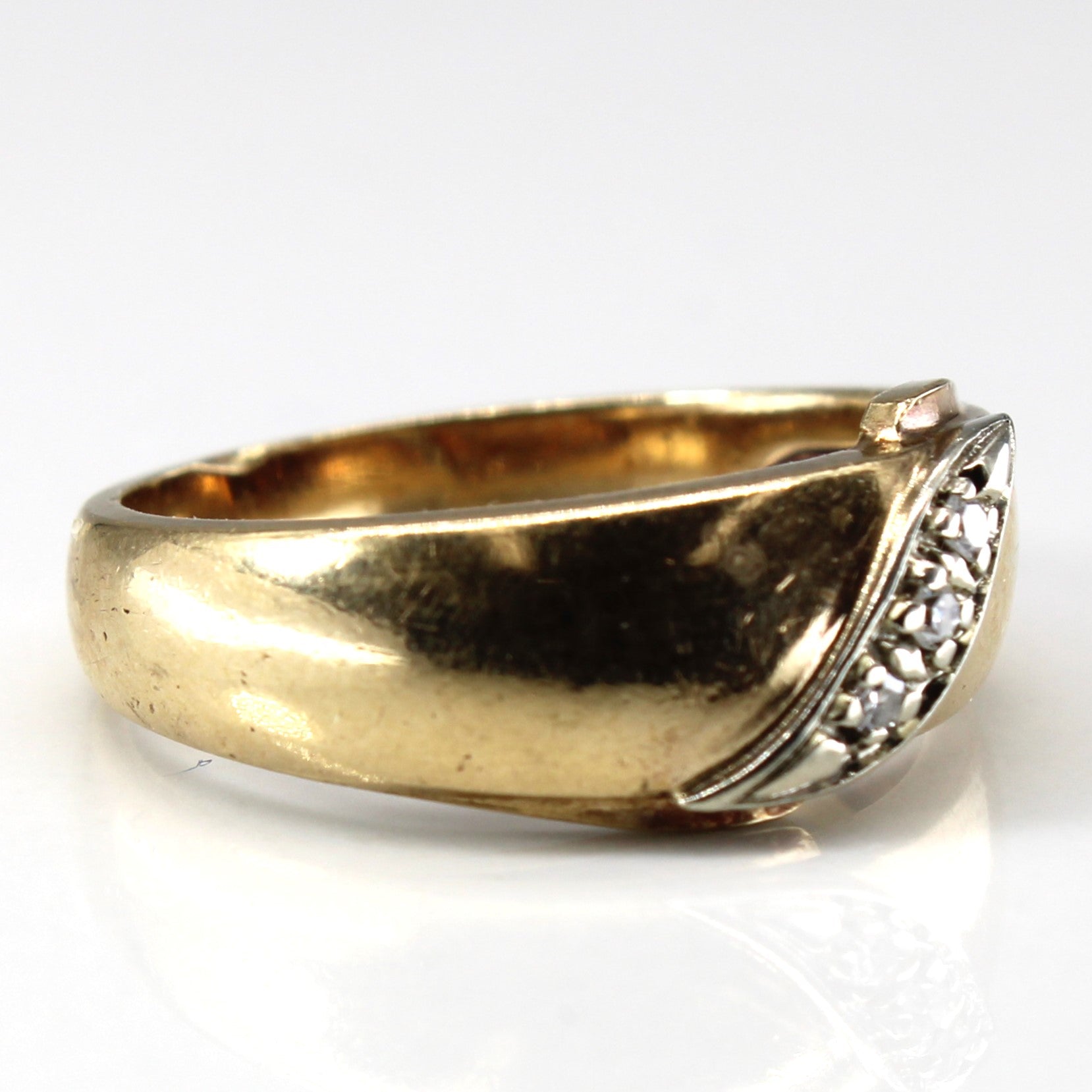Diamond Gold Band | 0.06ctw | SZ 6.5 |
