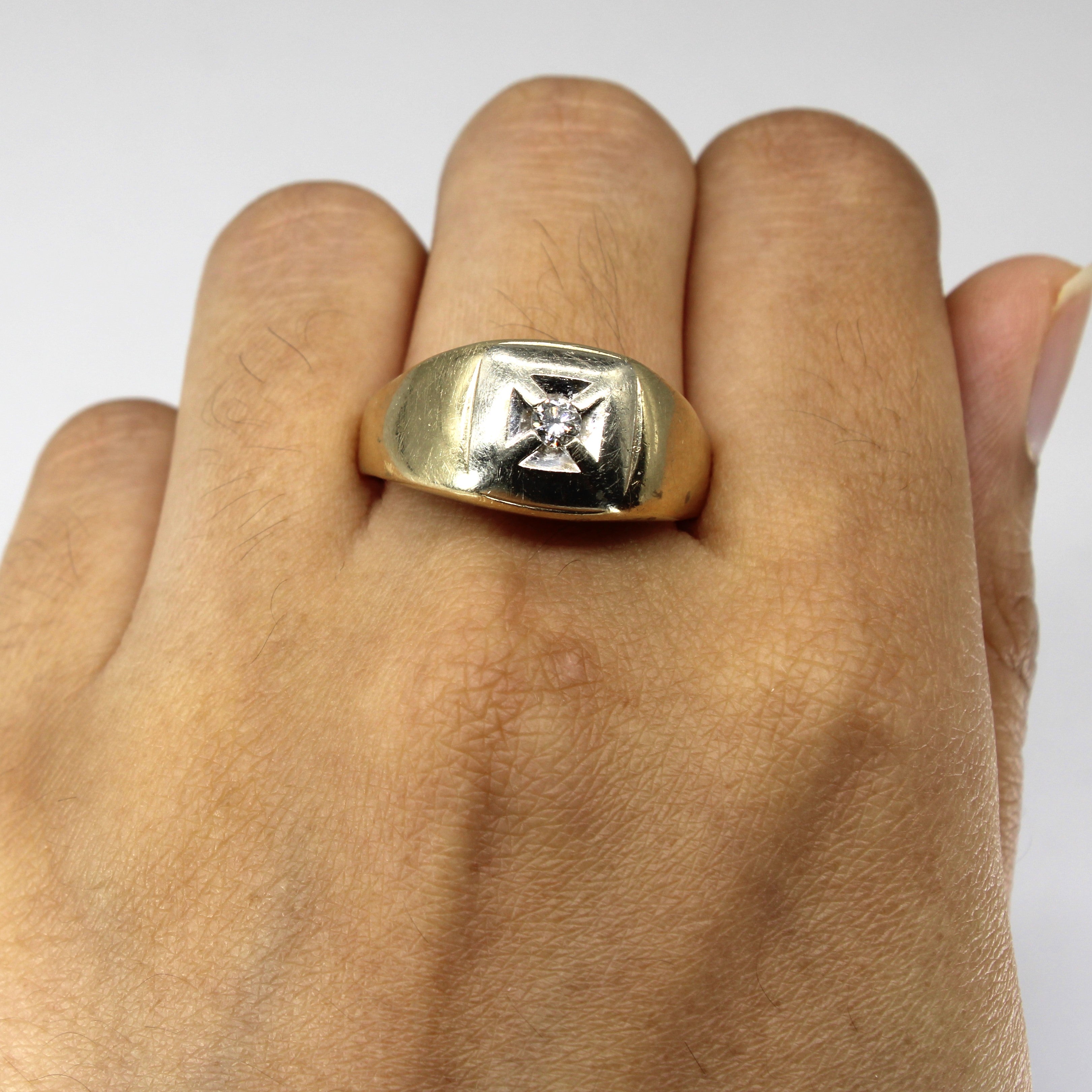 Claw Set Diamond Ring | 0.12ct | SZ 11.5 |