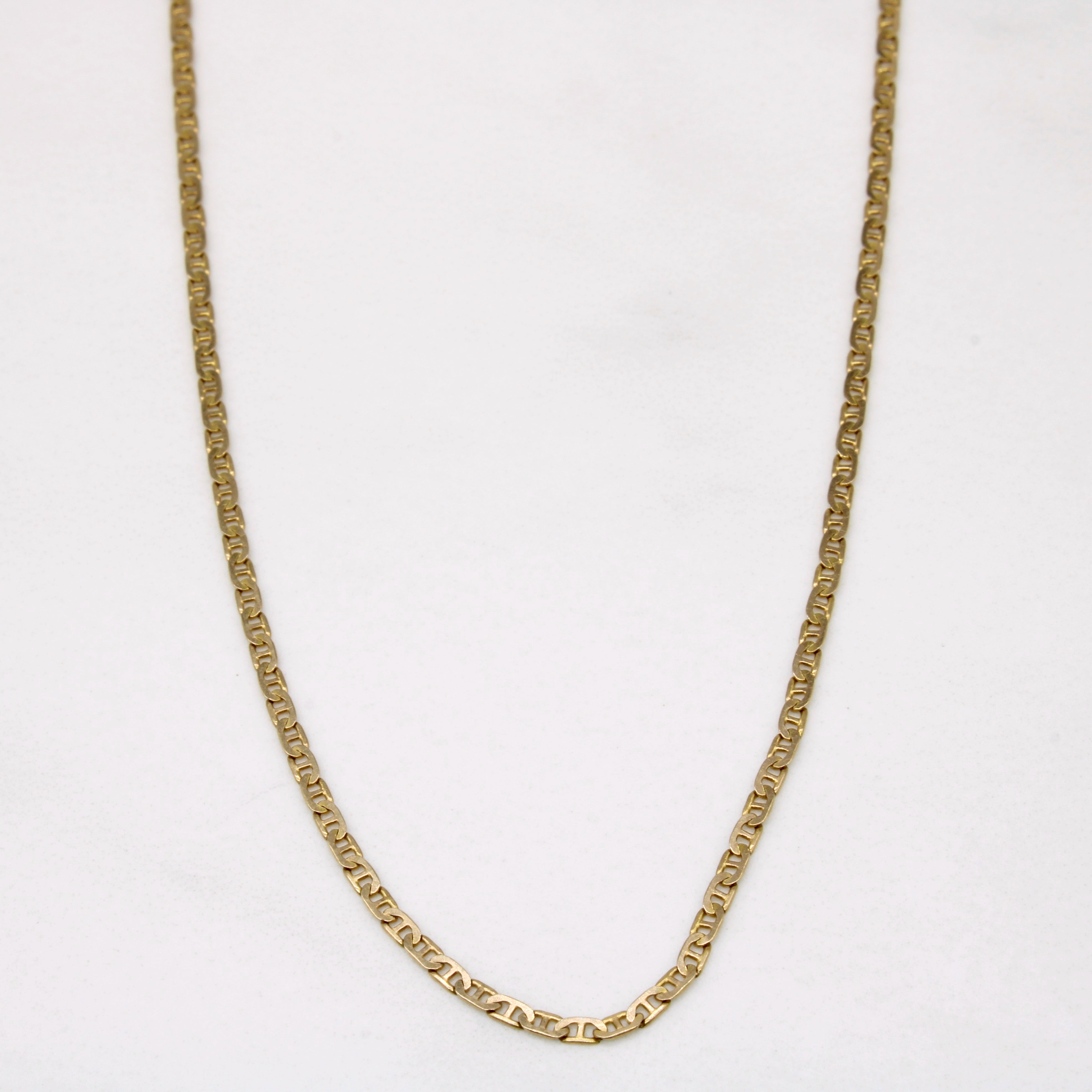 14k Yellow Gold Anchor Link Chain 20" 100 Ways
