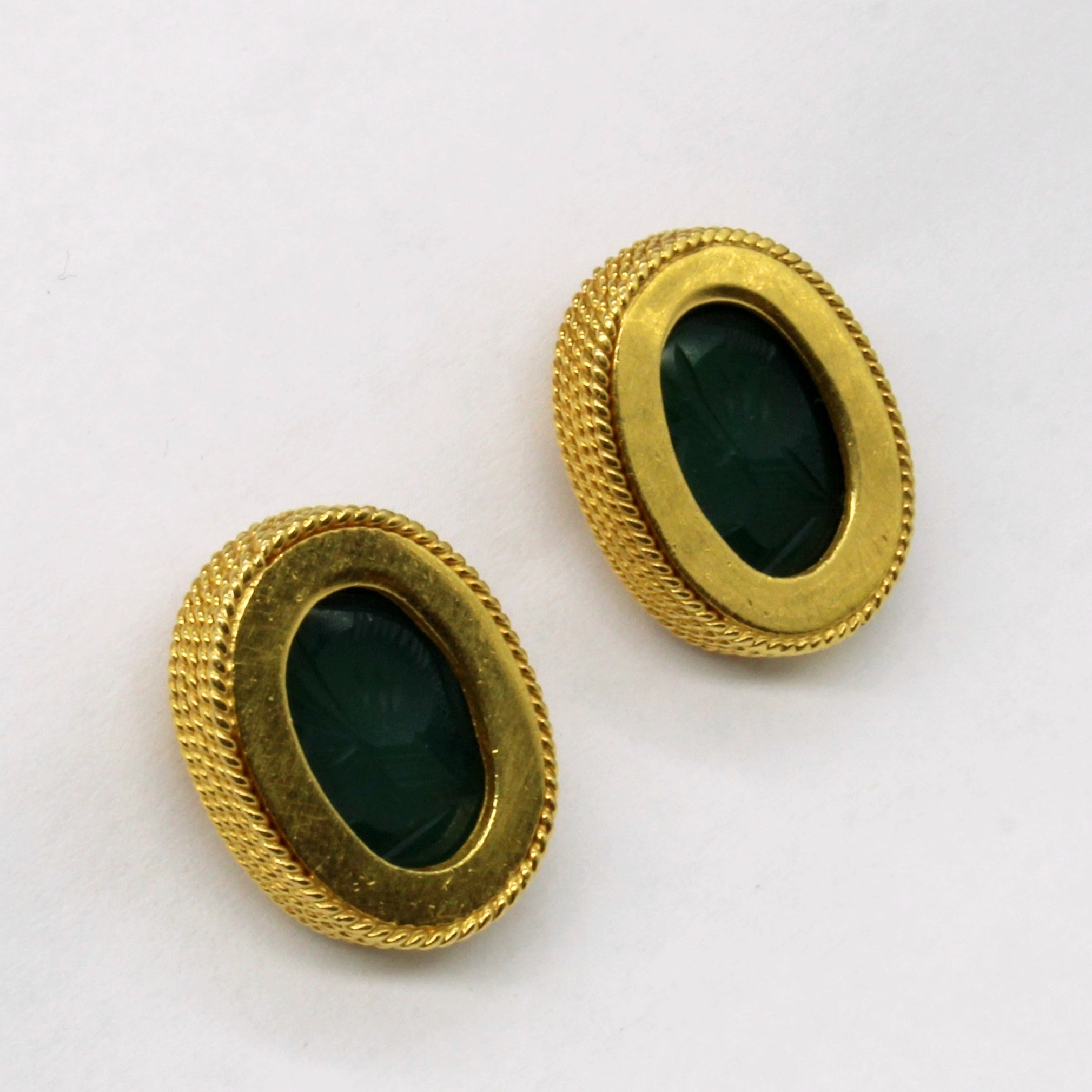 Intaglio Agate Earrings | 2.00ctw |