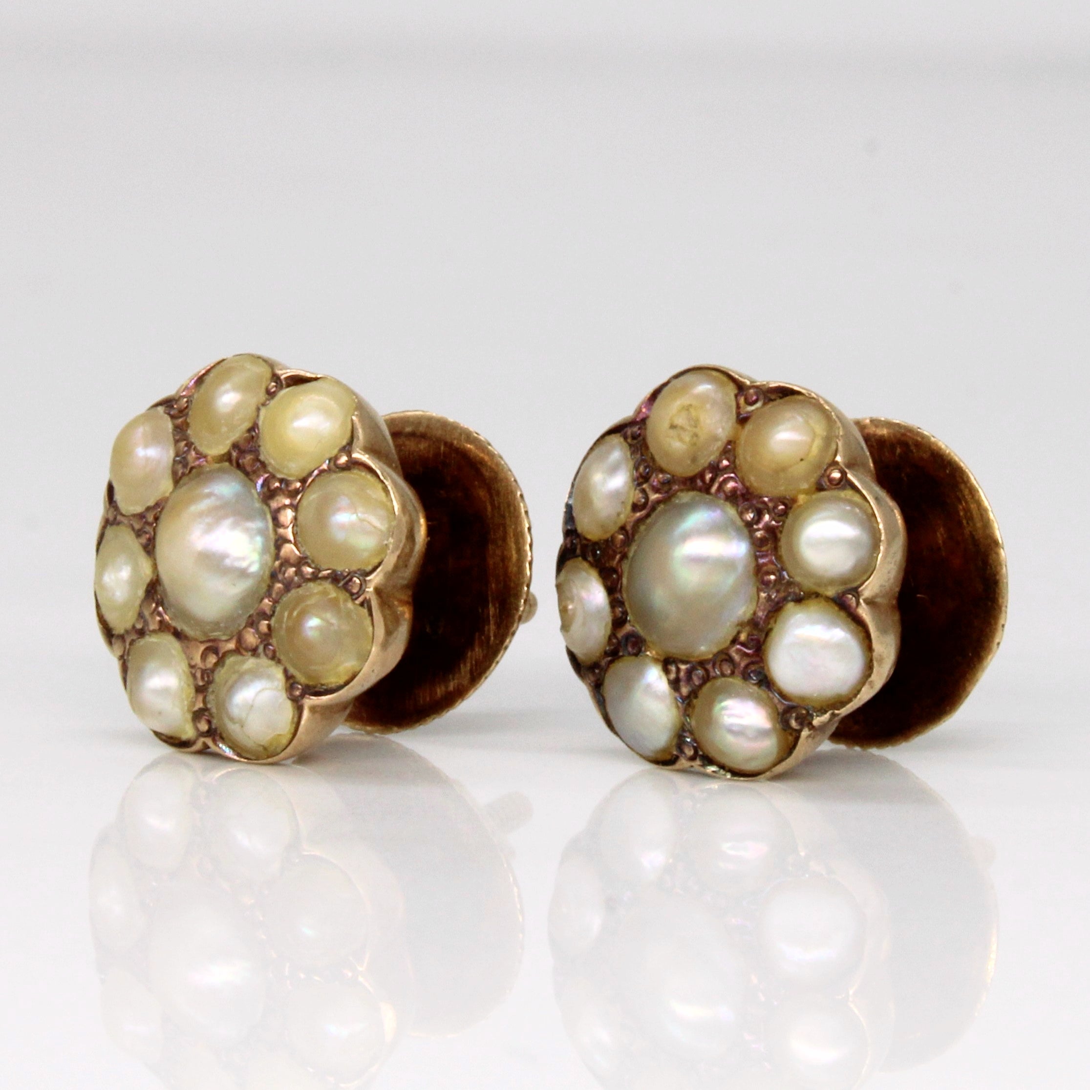 Pearl Cluster Earrings