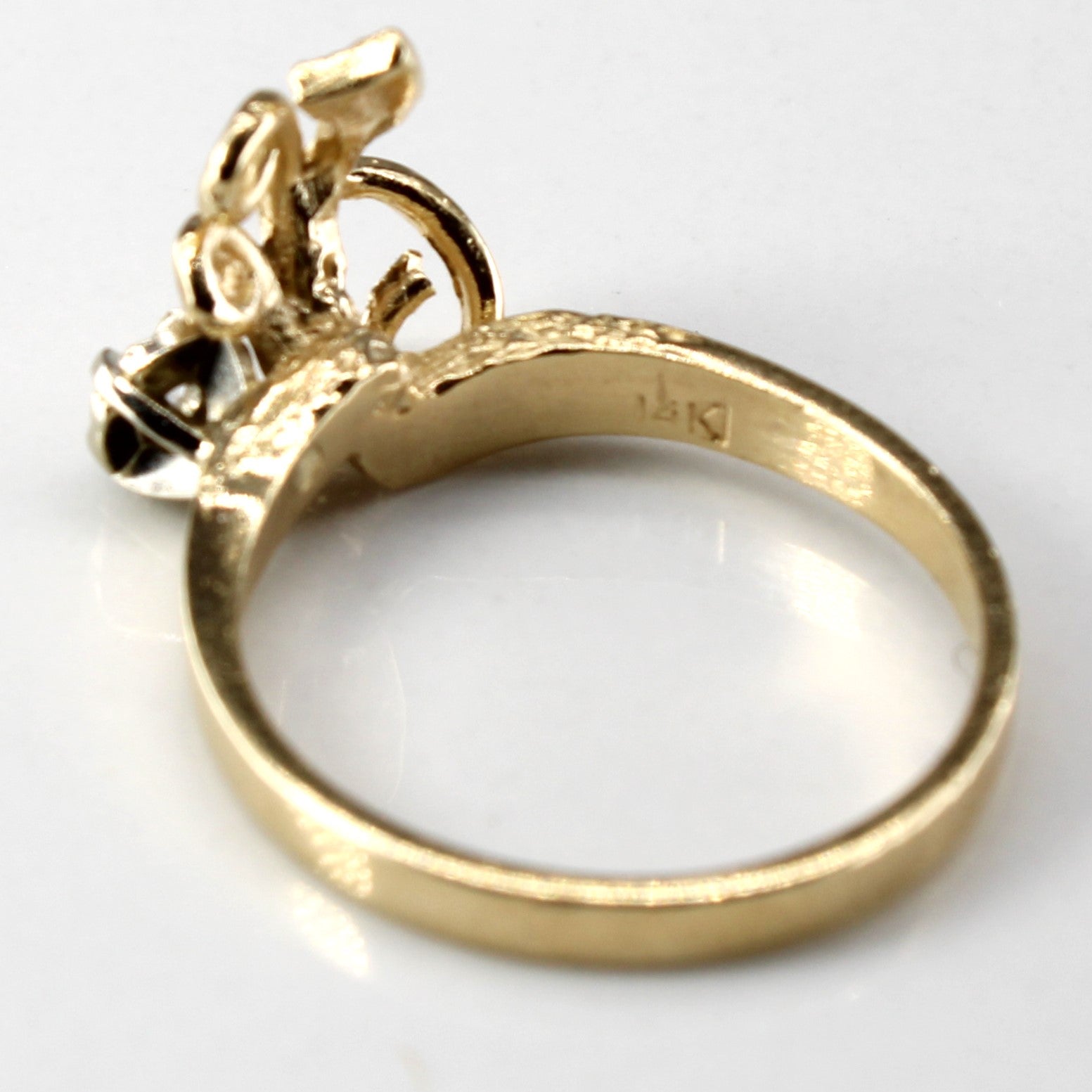 Textured Diamond Ring | 0.03ct | SZ 5.5 |