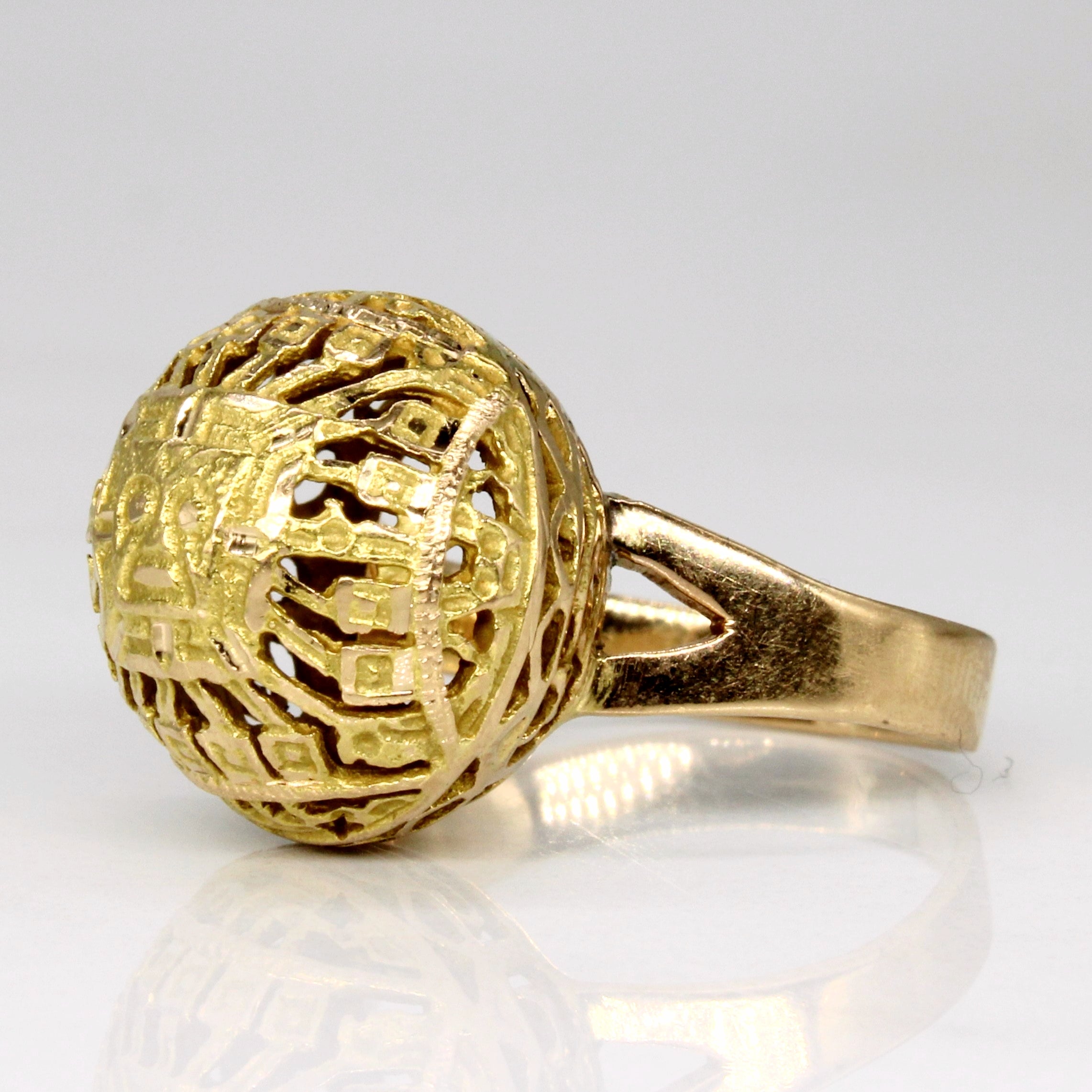 20k Yellow Gold Dome Ring | SZ 4.75 |