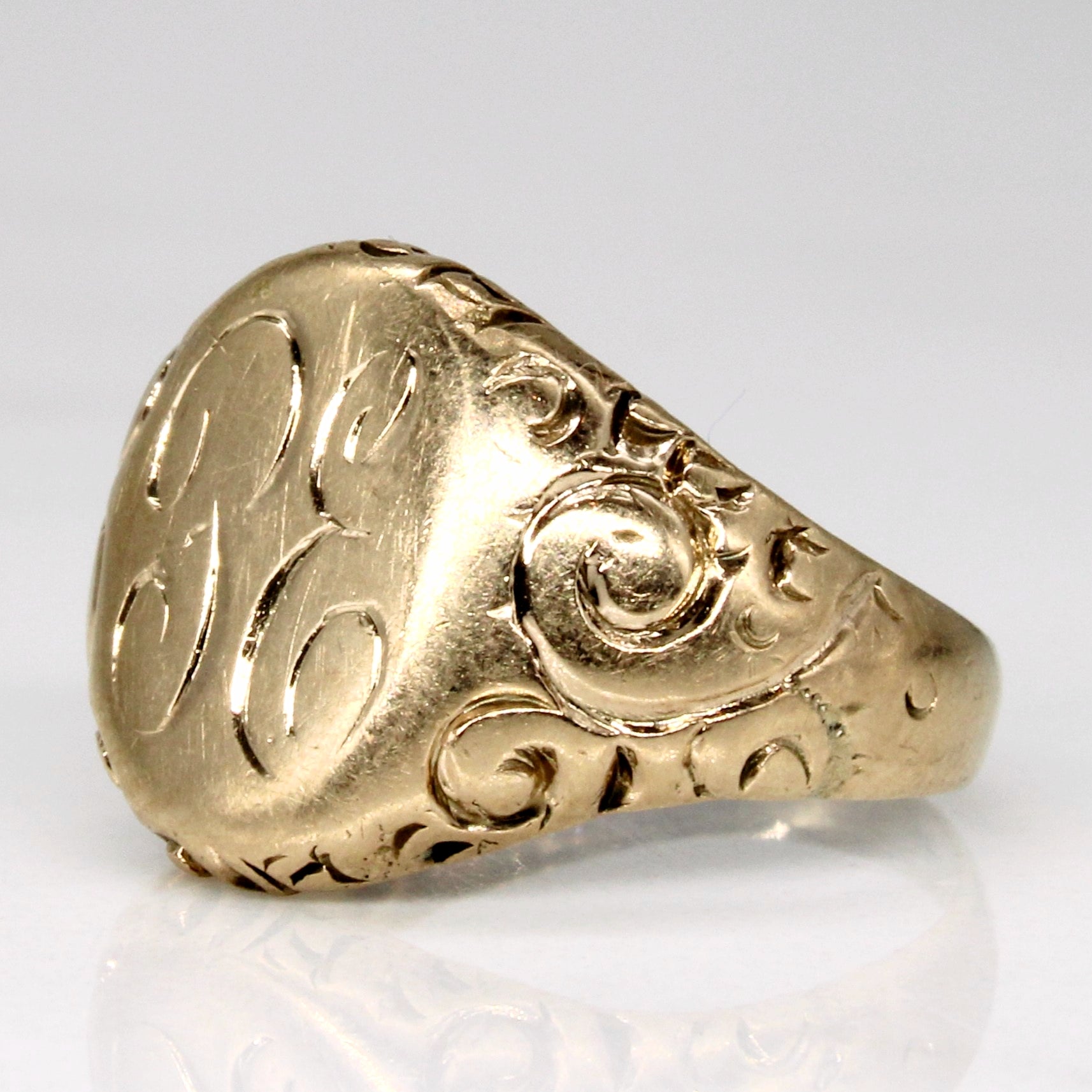 10k Yellow Gold Signet Ring | SZ 3.5 |