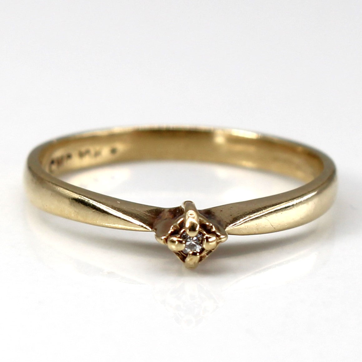 High Set Diamond Ring | 0.005ct | SZ 2.5 |