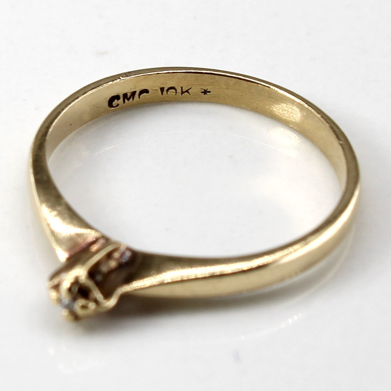 High Set Diamond Ring | 0.005ct | SZ 2.5 |