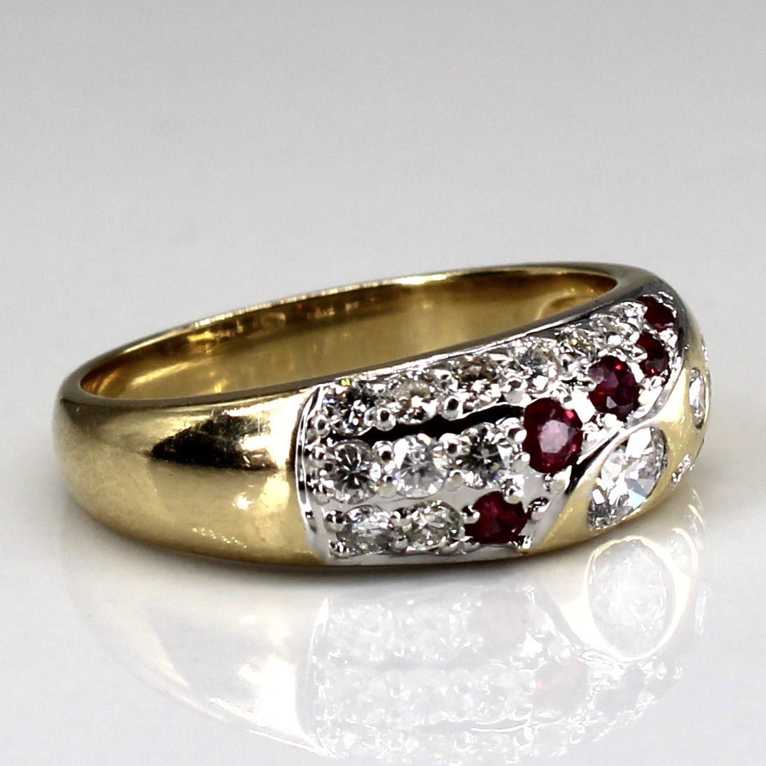 Diamond & Rubies Band | 0.54ctw | 0.17ctw | SZ 6.75 |