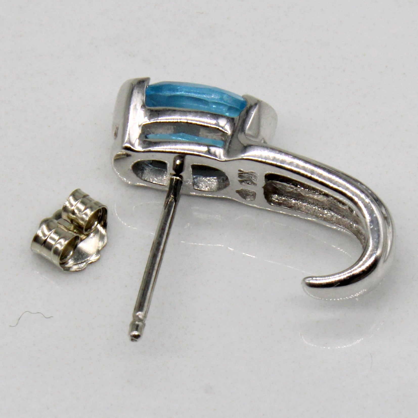 Topaz & Diamond Earrings | 1.70ctw, 0.08ctw |
