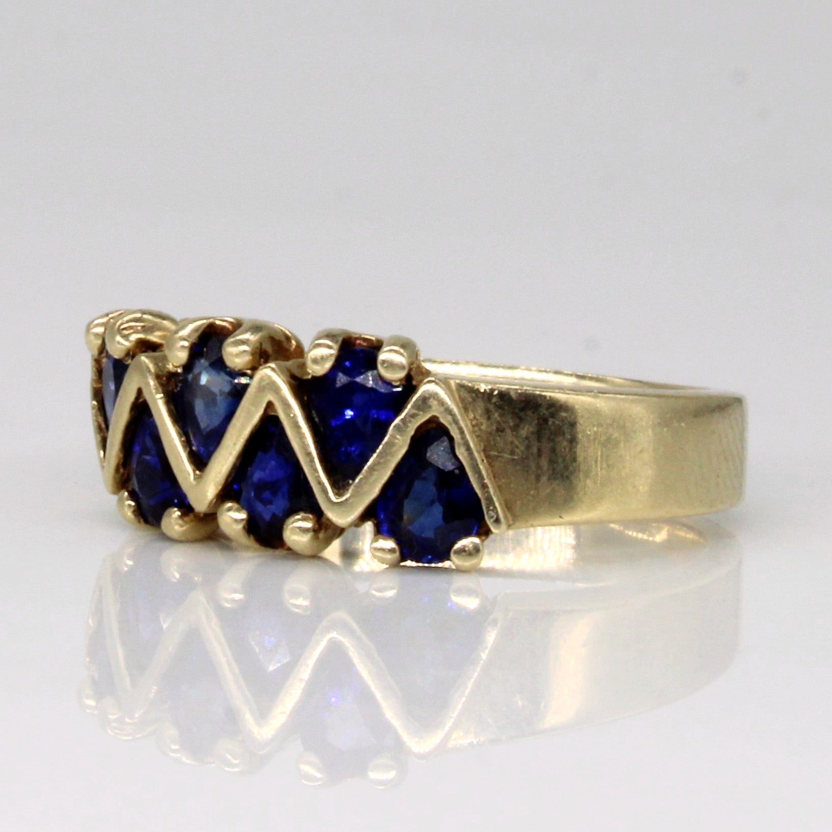 Sapphire Cocktail Ring | 0.90ctw | SZ 5.5 |