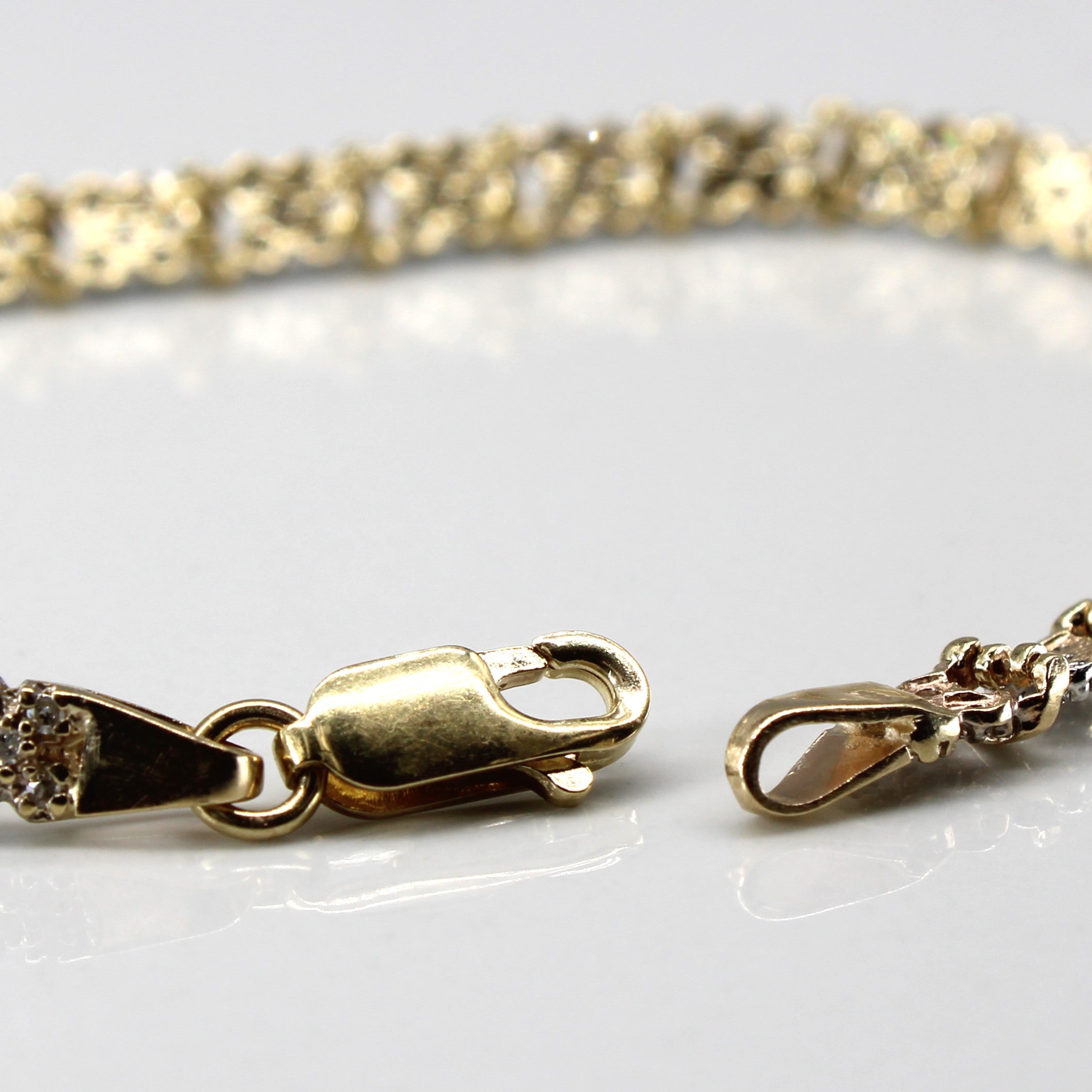 Cluster Diamond Chain Bracelet | 0.45ctw | 7.5"|