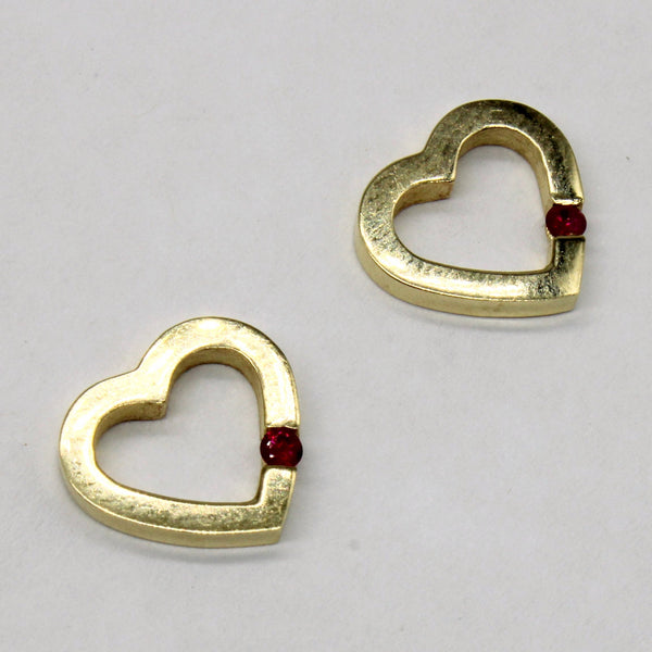 Ruby Heart Earrings | 0.05ctw |
