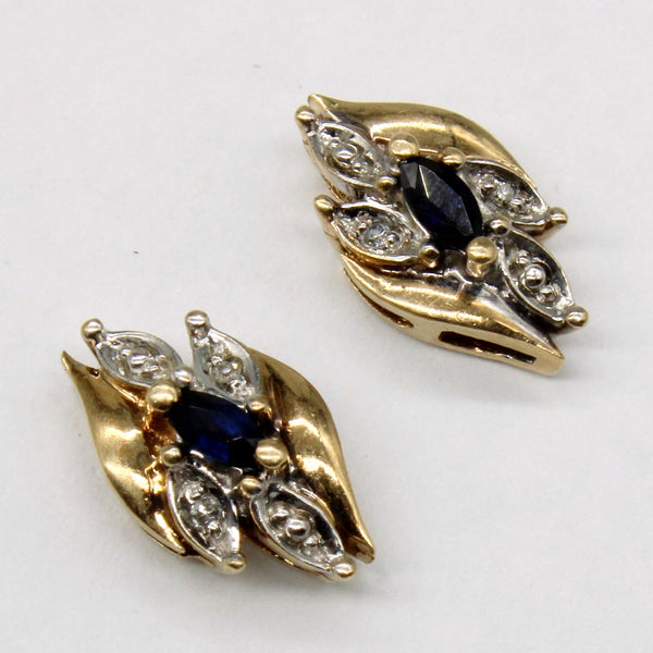 Sapphire & Diamond Earrings | 0.14ctw, 0.02ctw |
