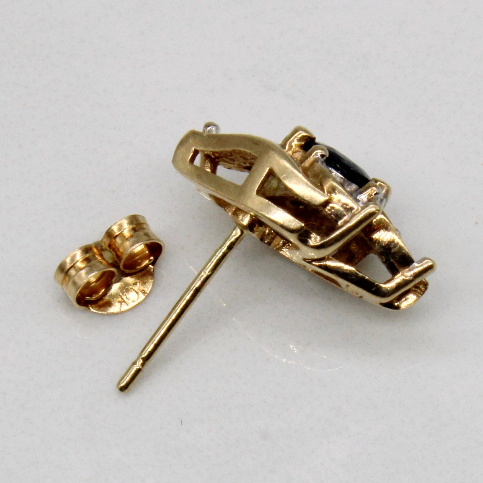 Sapphire & Diamond Earrings | 0.14ctw, 0.02ctw |