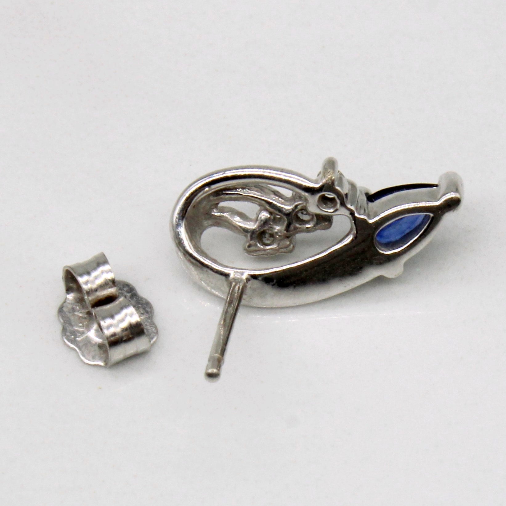 Sapphire & Diamond Earrings | 0.40ctw, 0.06ctw |