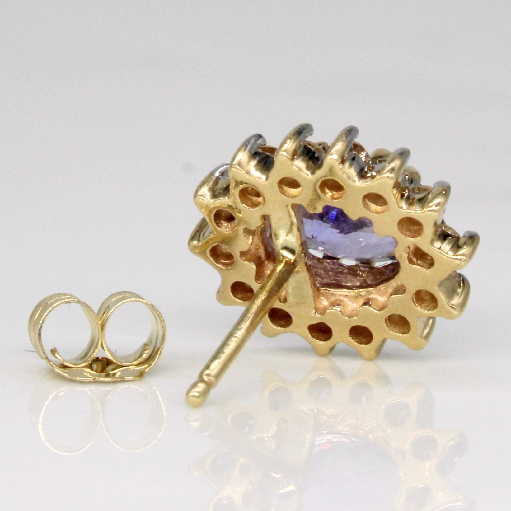 Tanzanite & Diamond Earrings | 1.20ctw, 0.56ctw |
