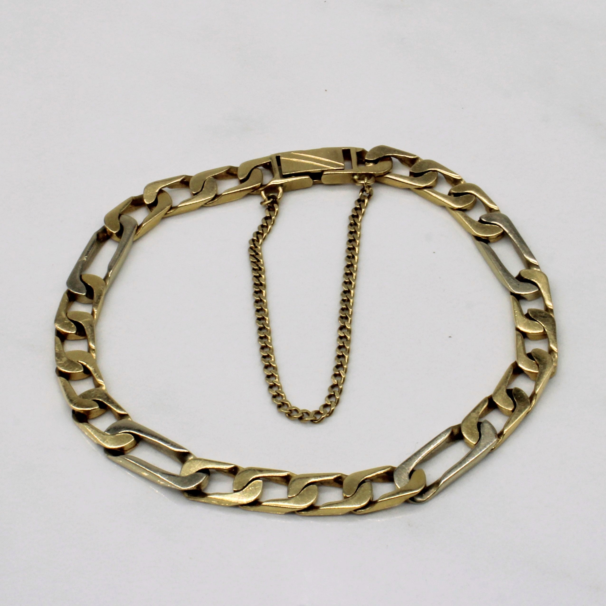 14k Yellow Gold Figaro Link Bracelet | 8" |