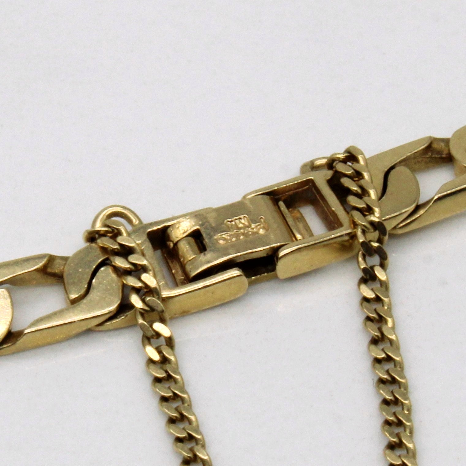 14k Yellow Gold Figaro Link Bracelet | 8" |