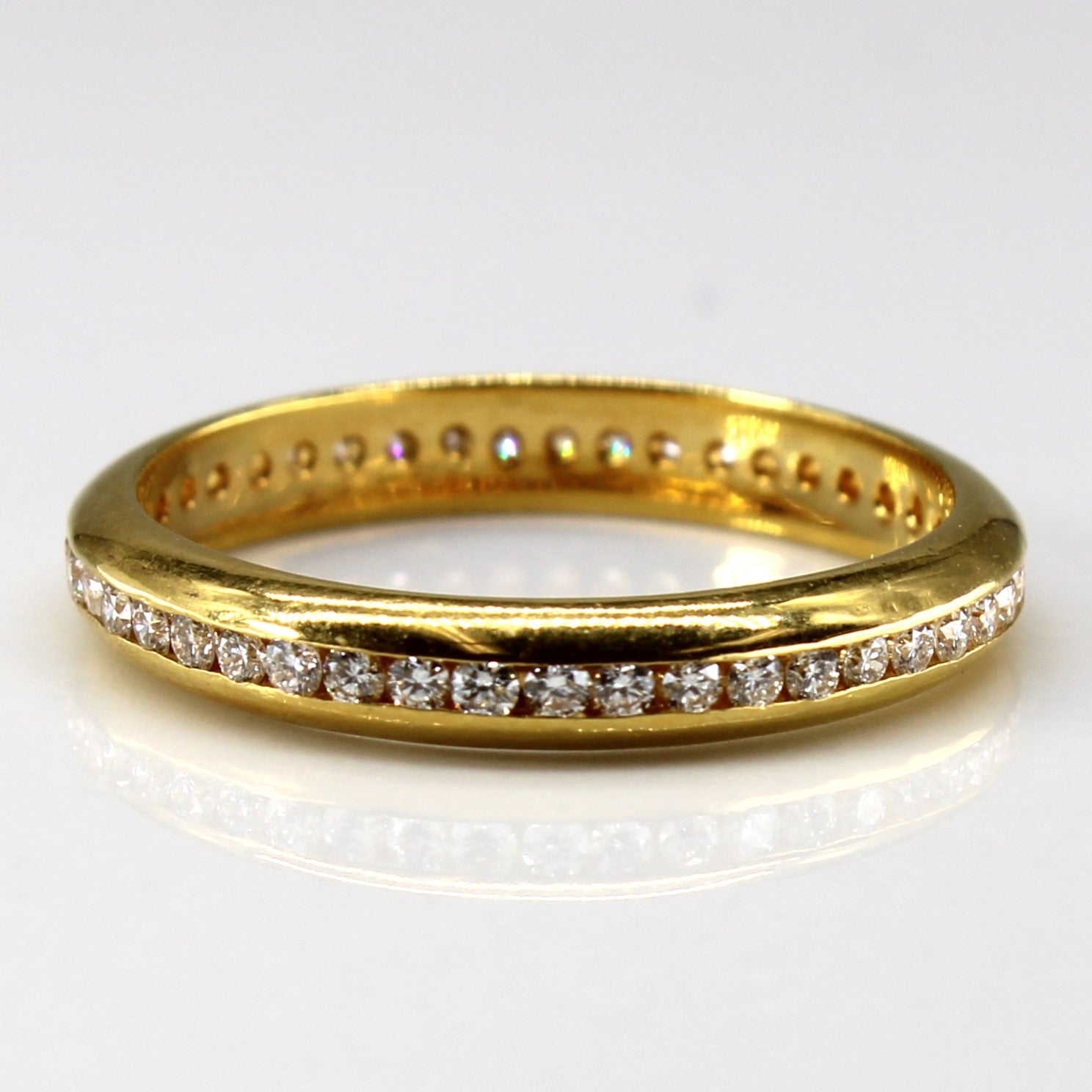 Alliance sertie de diamants en canal | 0,45 ct | Taille 8 |