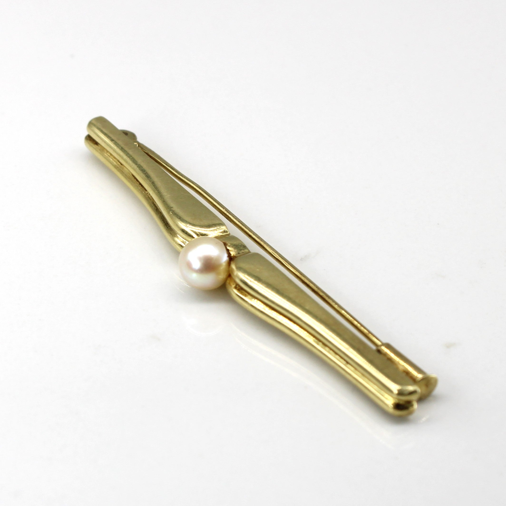 Pearl Gold Brooch
