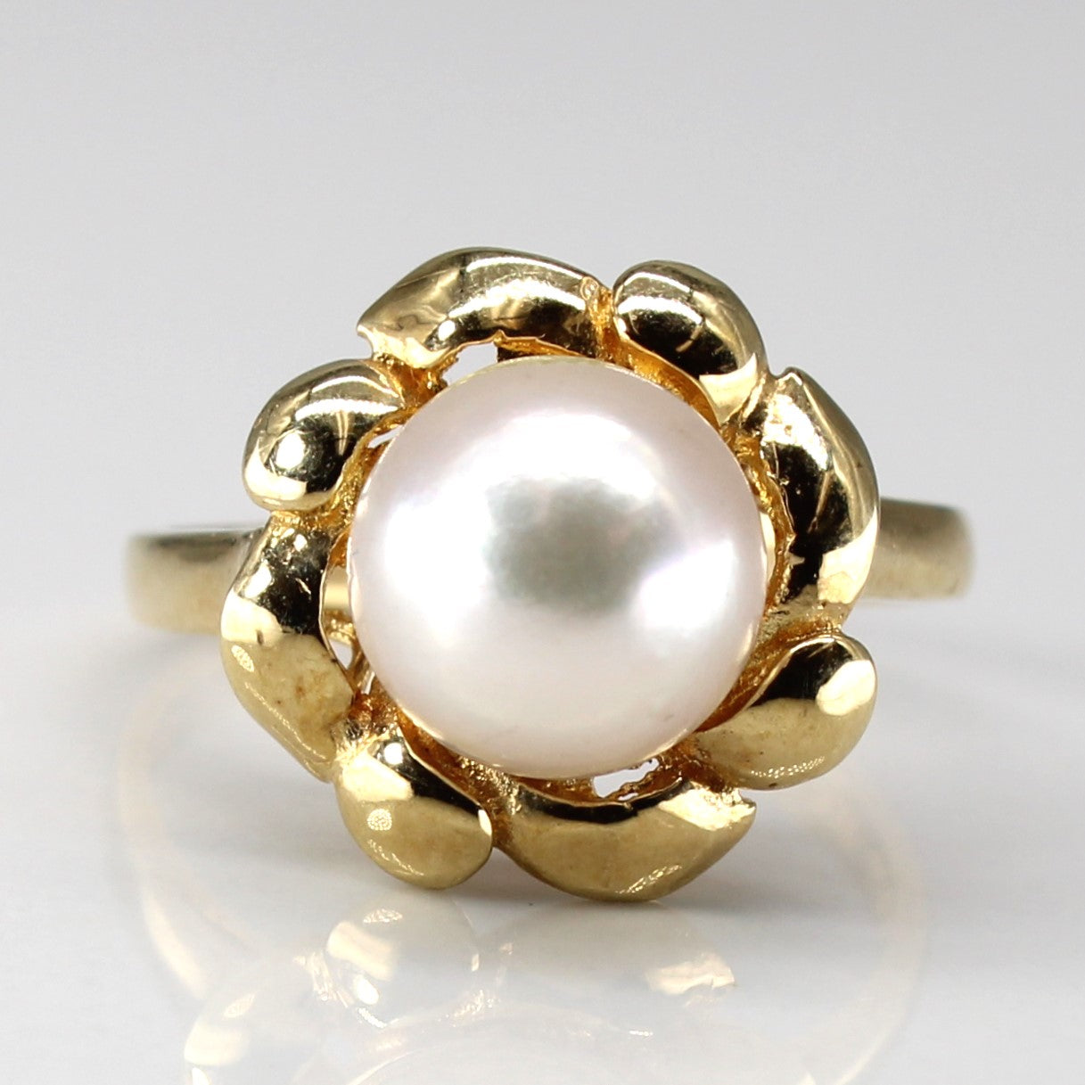 Pearl Gold Ring | SZ 6 |