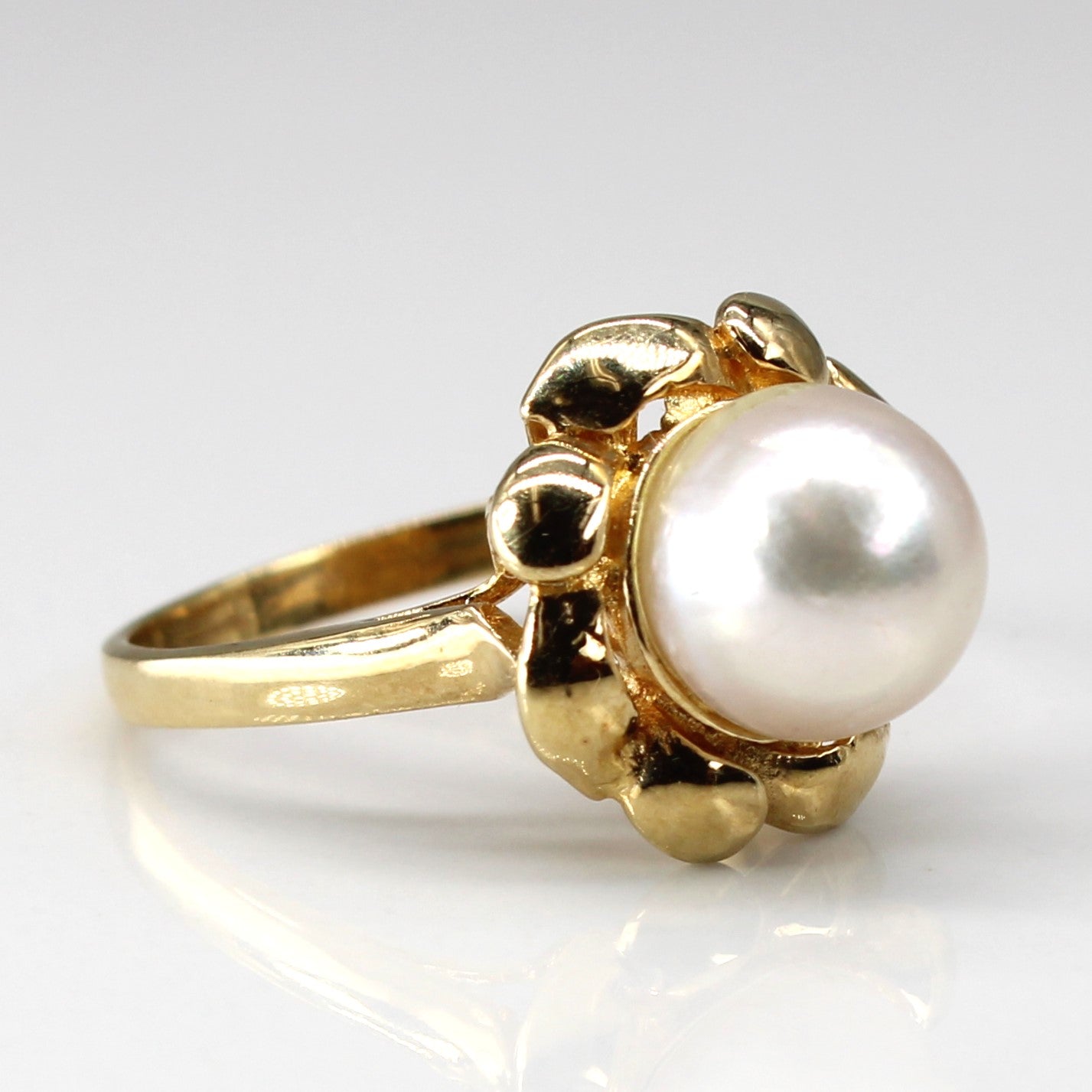 Pearl Gold Ring | SZ 6 |