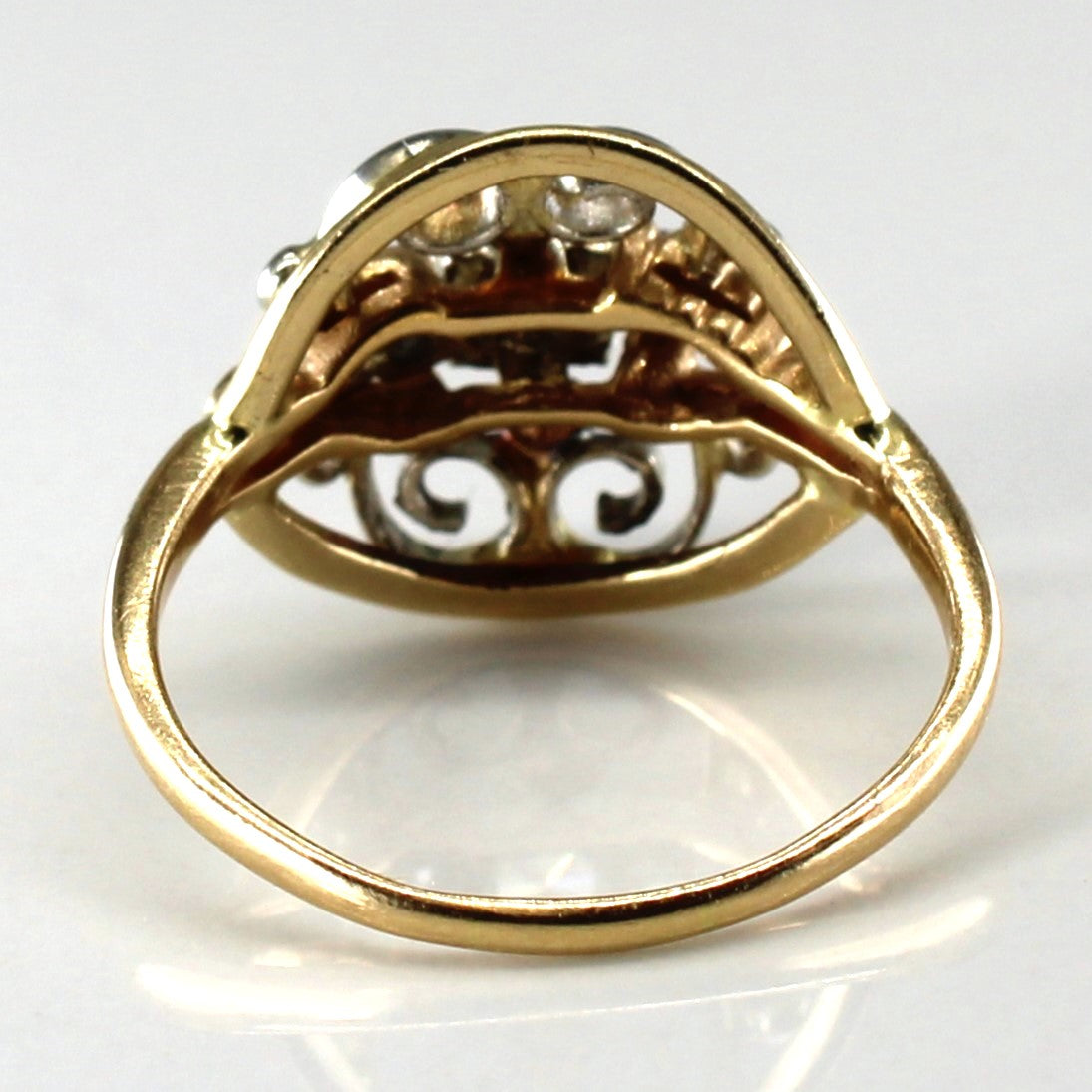 Filigree Design Diamond Ring | 0.18ctw | SZ 6 |