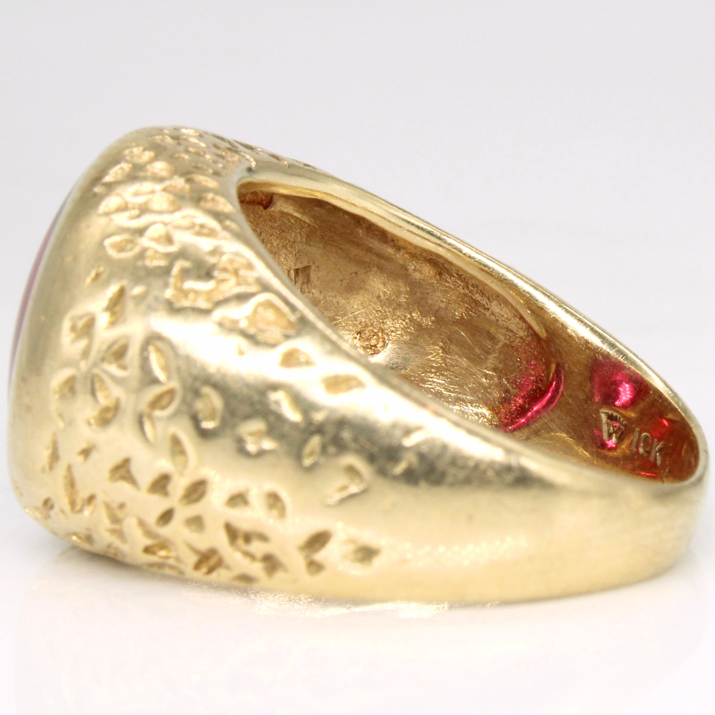 Synthetic Ruby Cocktail Ring | 7.00ct | SZ 9.75 |