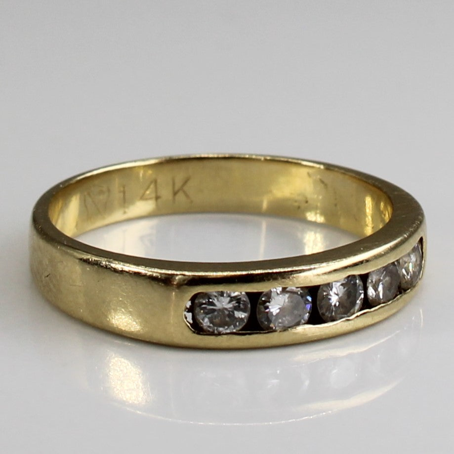 Channel Set Diamond Band | 0.33ctw | SZ 5.5 |