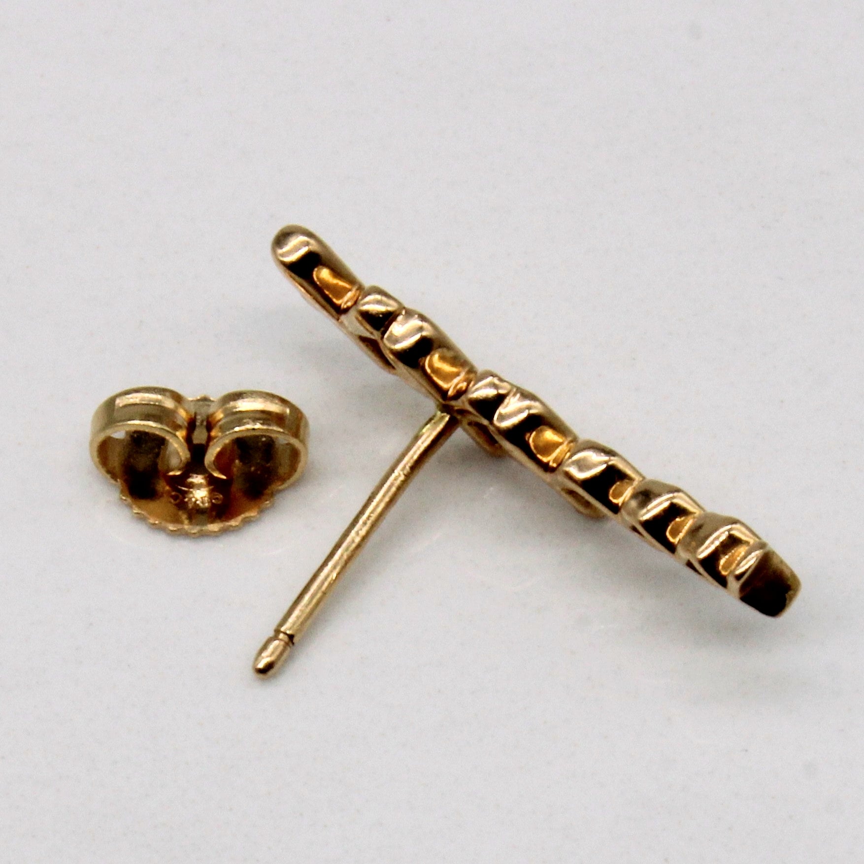 Tiffany & Co' Paloma Picasso Grafitti 18k Rose Gold Earrings
