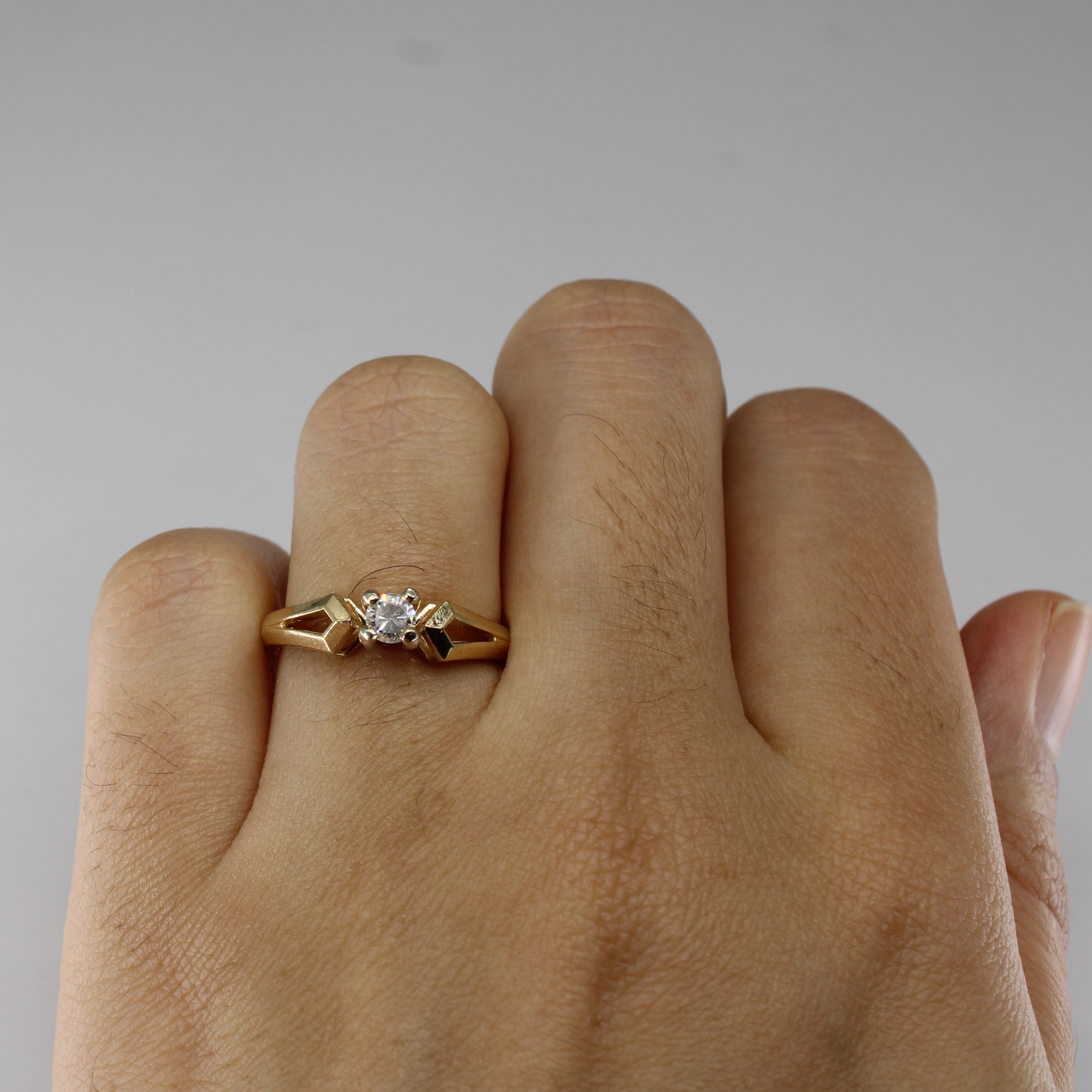 Solitaire Diamond Ring | 0.18ct | SZ 6.5 |