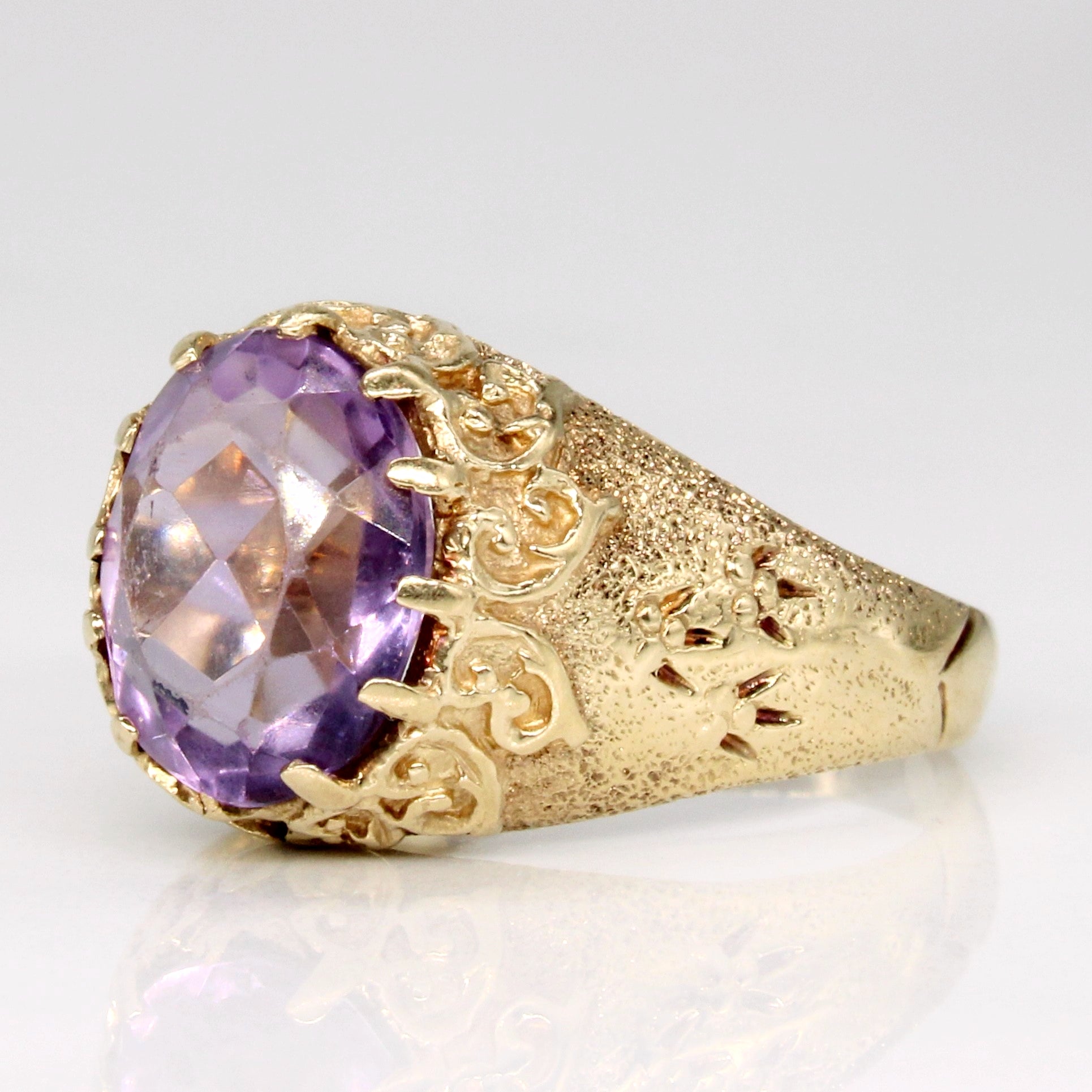 Bague cocktail en améthyste | 2,00 ct | Taille 6,25 |