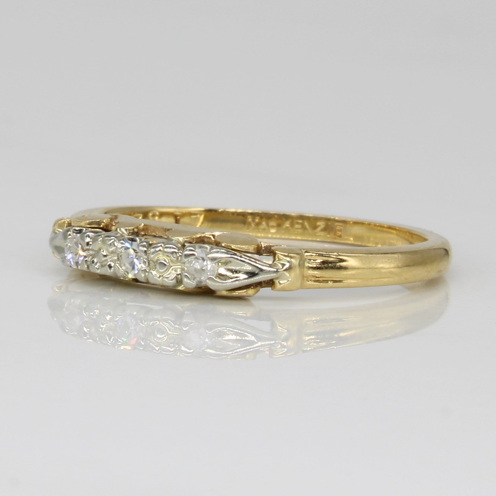 Three Stone Diamond Ring | 0.06ctw | SZ 5.5 |