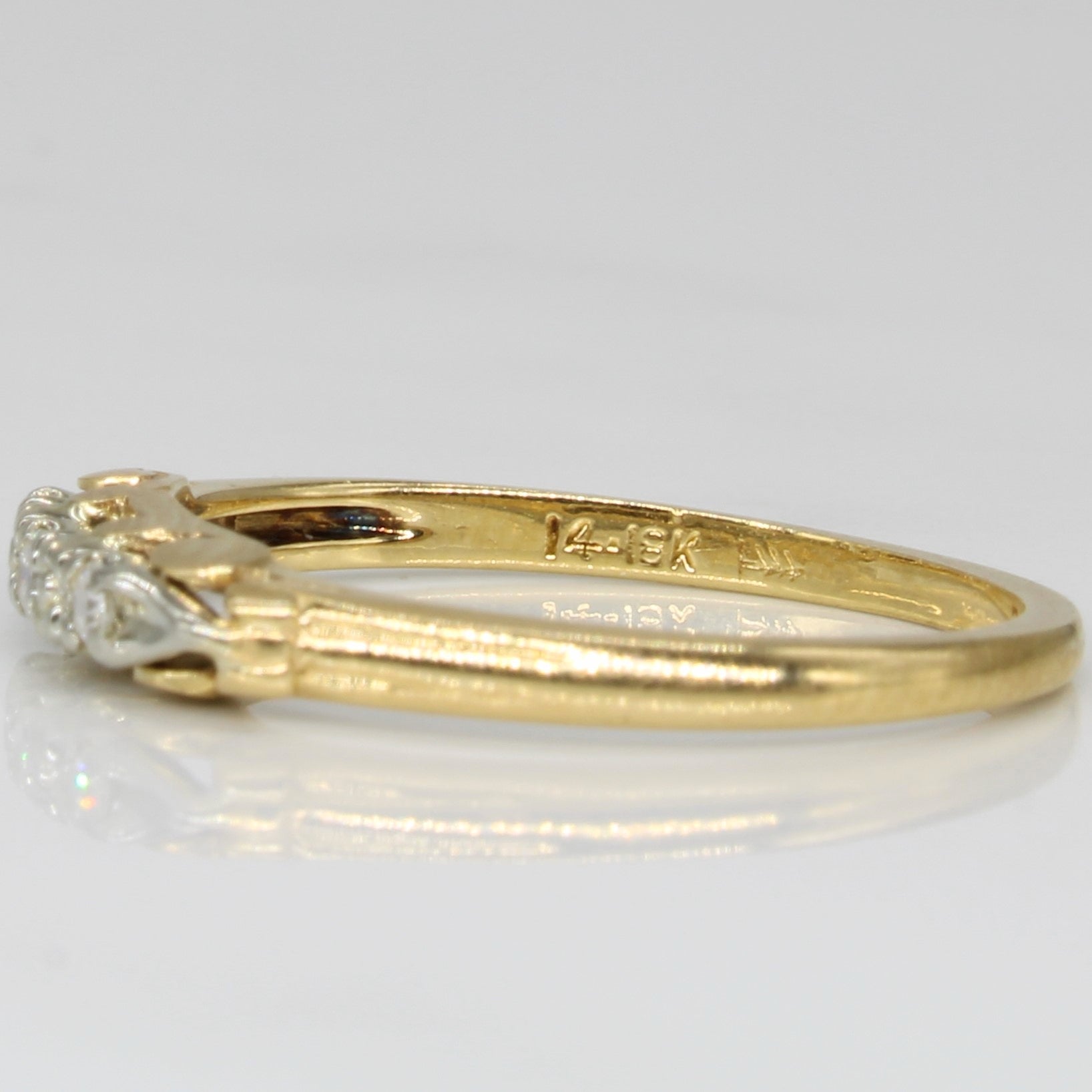 Three Stone Diamond Ring | 0.06ctw | SZ 5.5 |