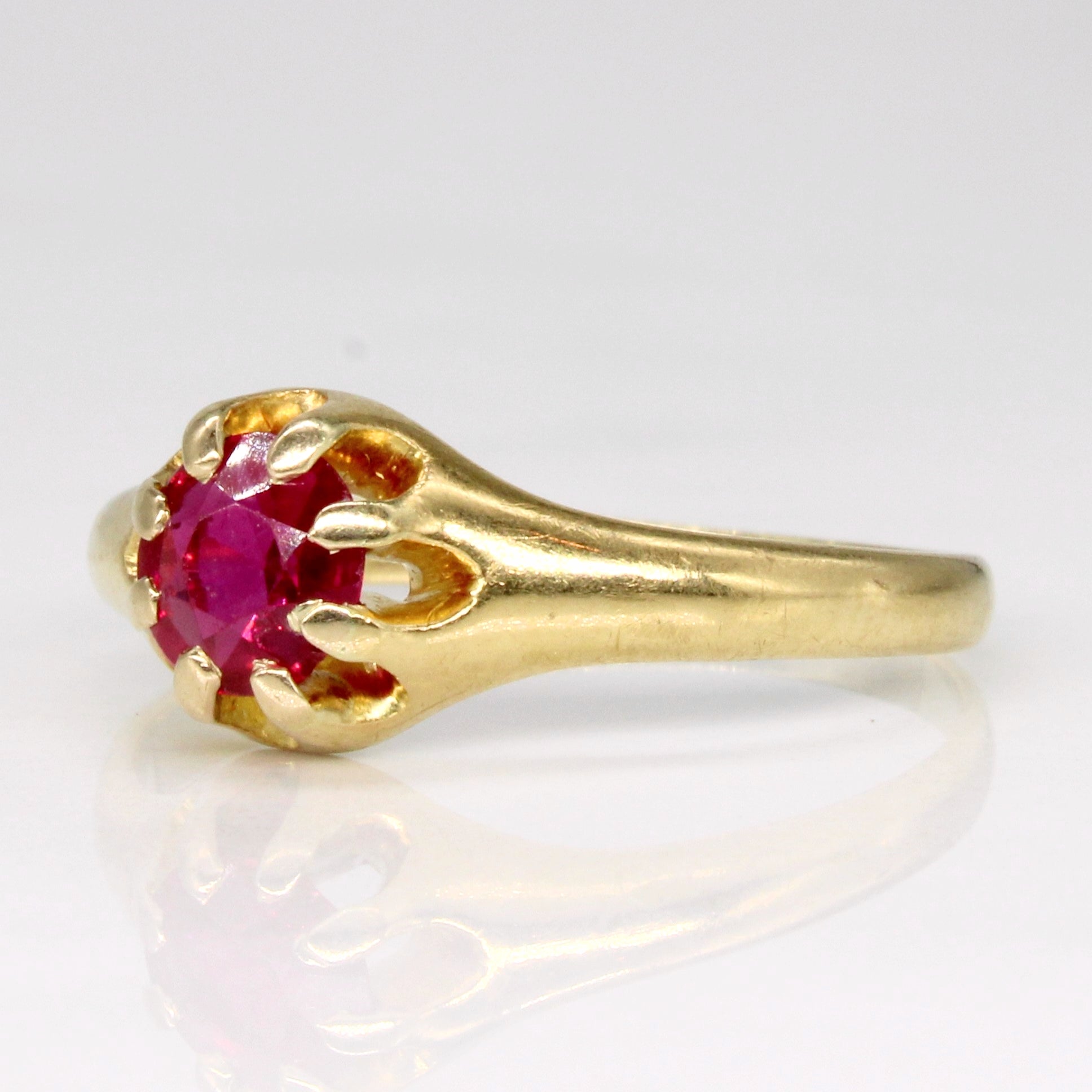 Synthetic Ruby Ring | 0.60ct | SZ 8.25 |