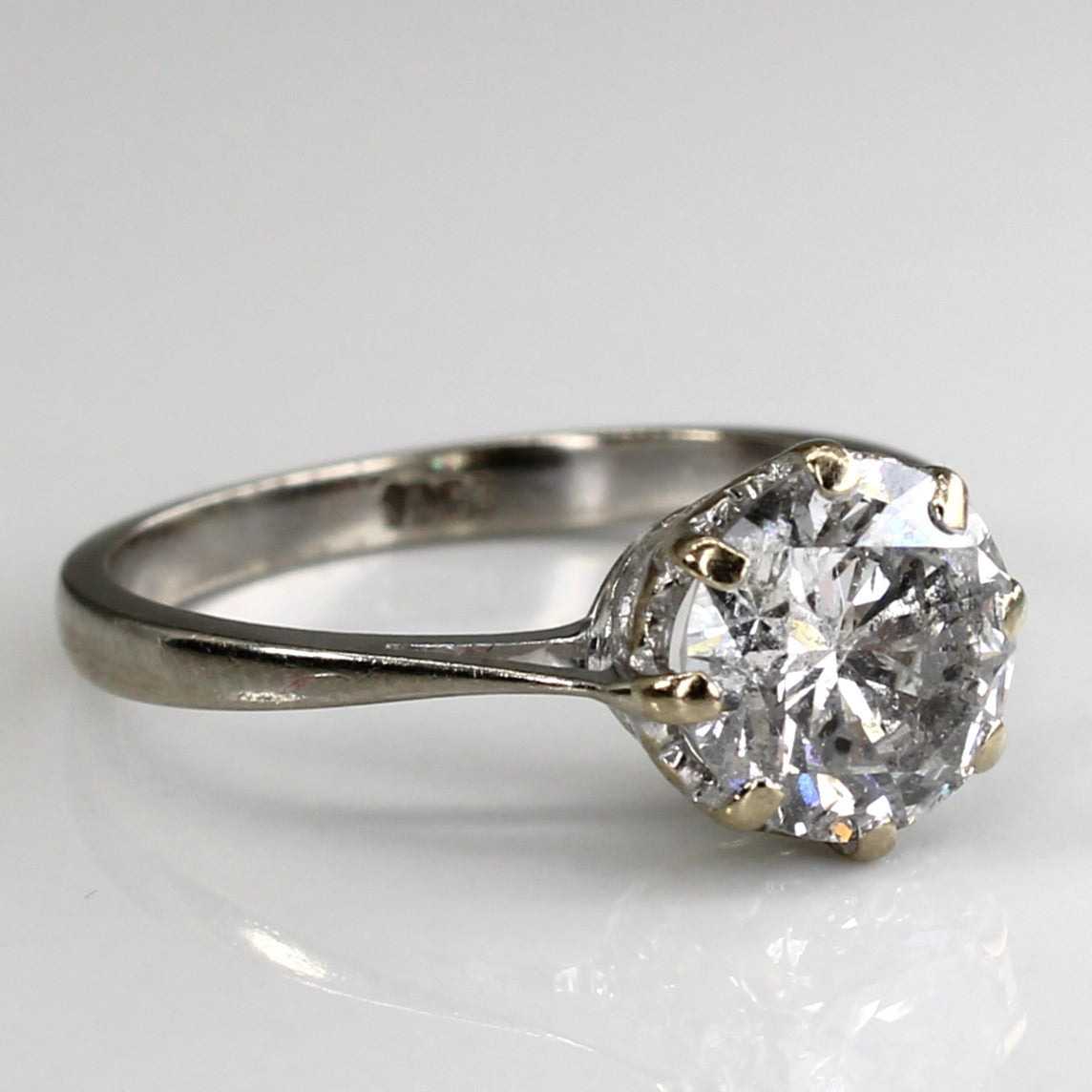 Solitaire Diamond Engagement Ring | 1.66ct I2 E/F | SZ 6.5 |