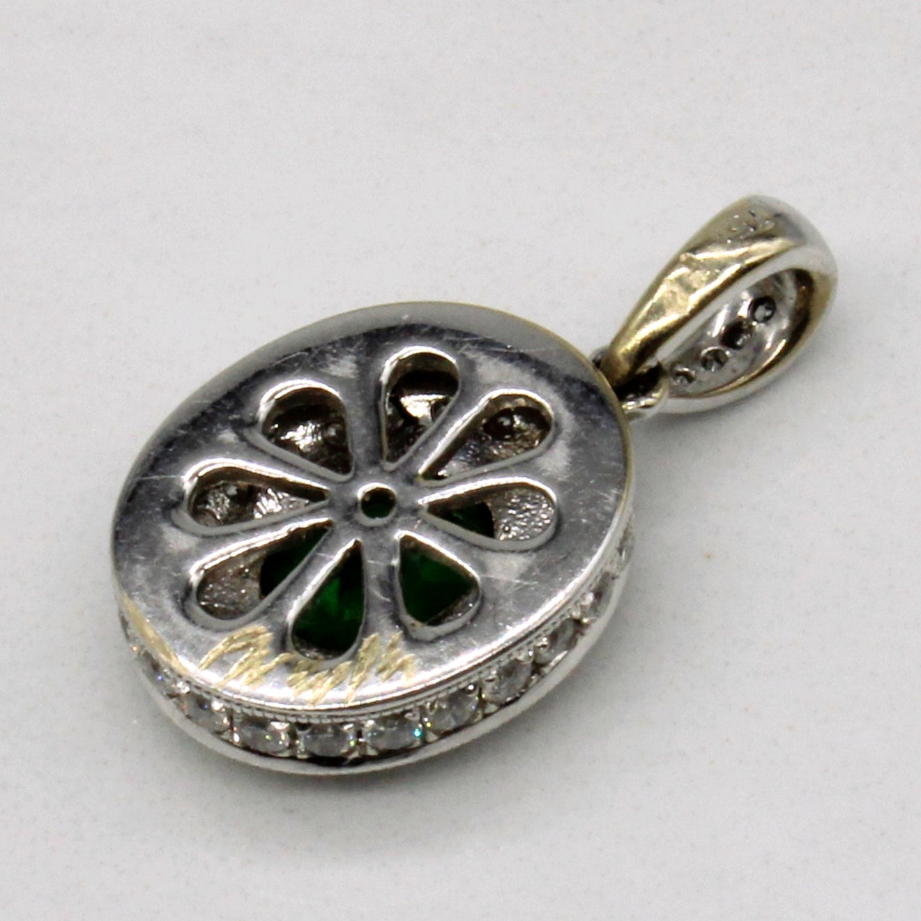Tsavorite Garnet & Diamond Earrings & Pendant Set | 1.75ctw, 1.00ctw |