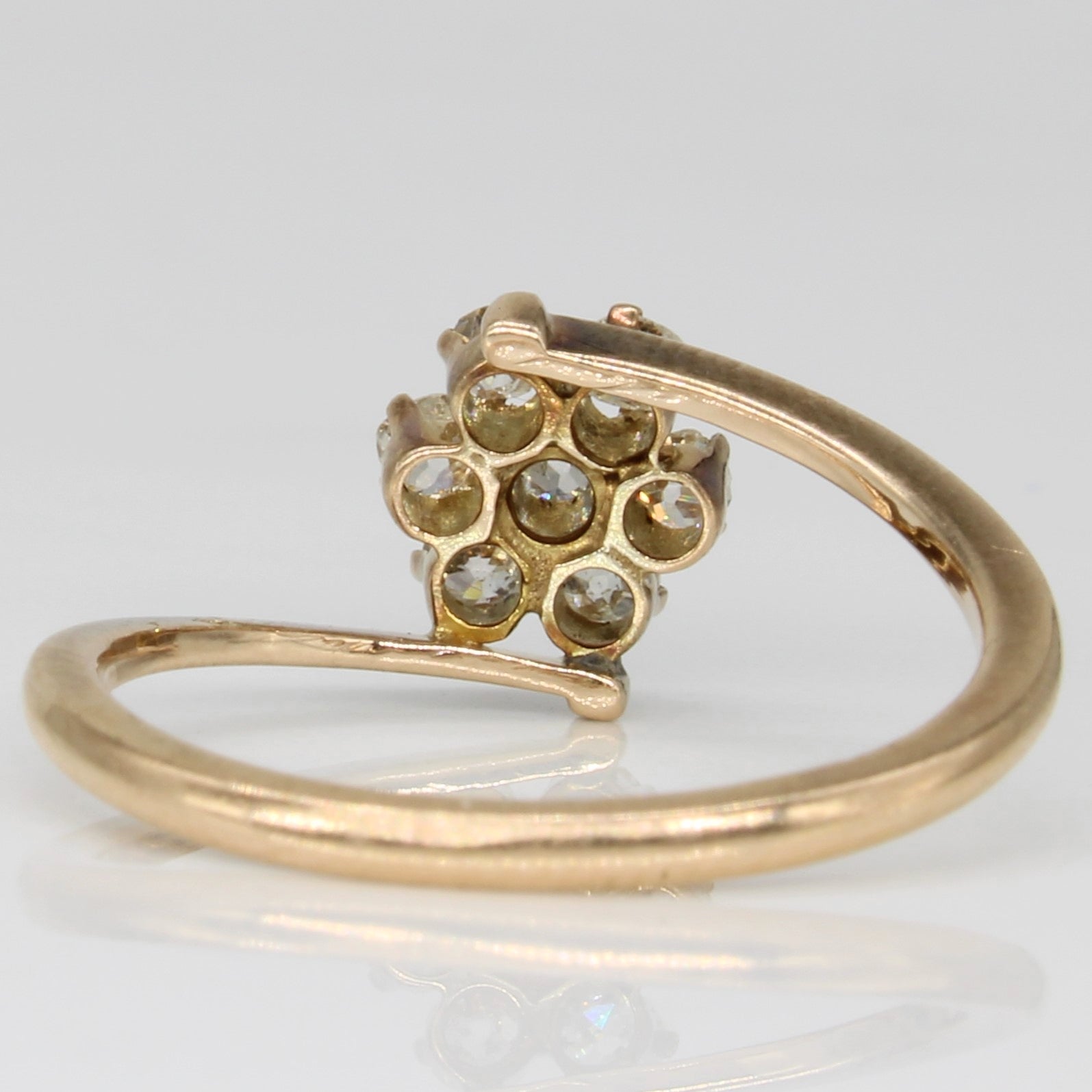 Antique Old European Cut Diamond Ring | 0.42ctw | SZ 6.75 |