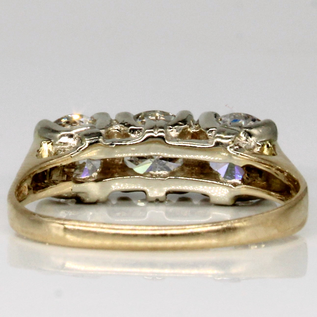 Bague de fiançailles trois diamants | 1,61 ct | Taille 6,75 |