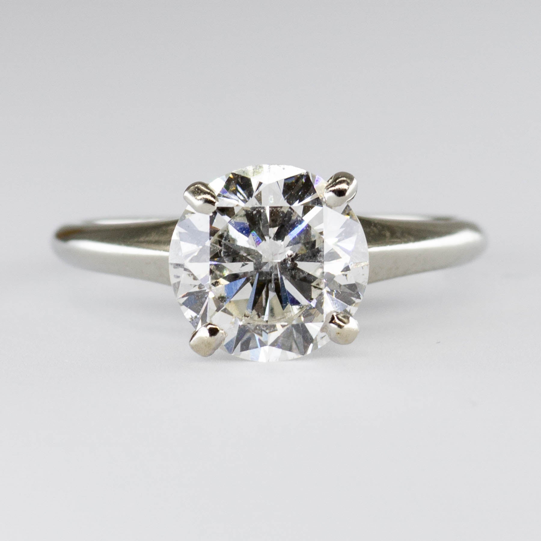 18k Solitaire Diamond Engagement Ring | 2.10ct I1/2 G/H VG | SZ 5.5 |